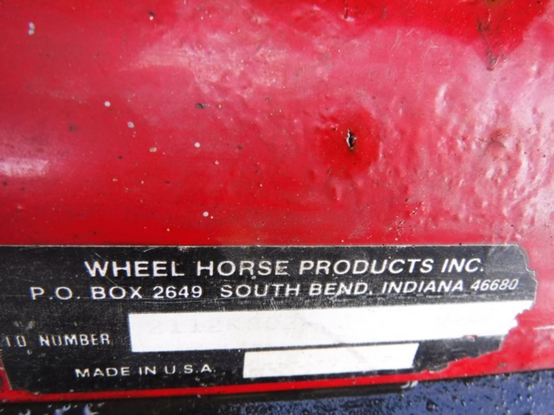 1986 WHEEL HORSE 312.8 LAWN CUTTER, VIN - 21-12K-802-16902, ENGINE NO - 1600649564, 1389HRS (NOT VER - Bild 2 aus 11