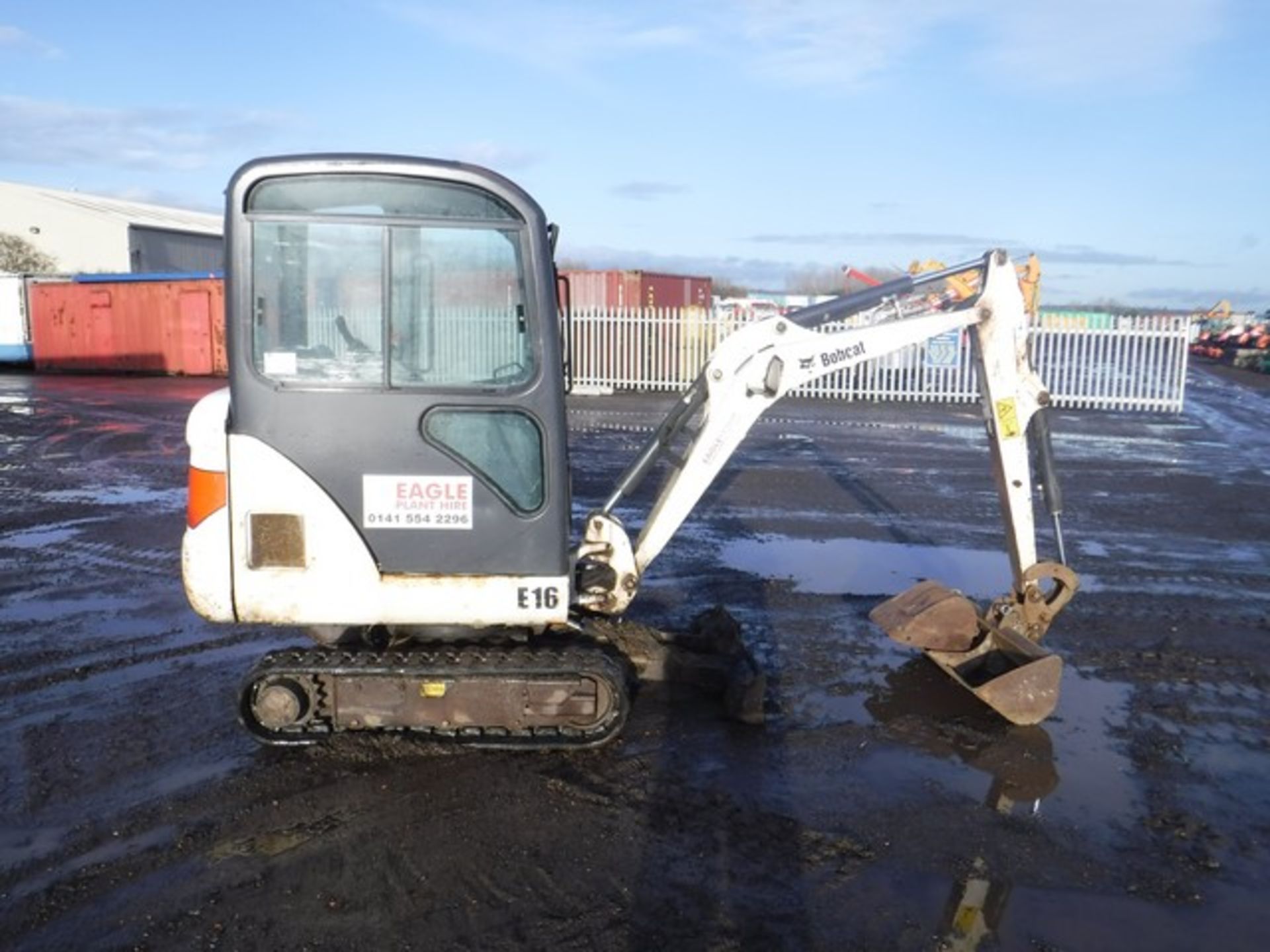 2012 BOBCAT 320 MINI EXCAVATOR, S/N AHLL12758, 1176HRS (NOT VERIFIED) 1.5 TON LIFT CAPACITY, EXTENDE - Image 8 of 15