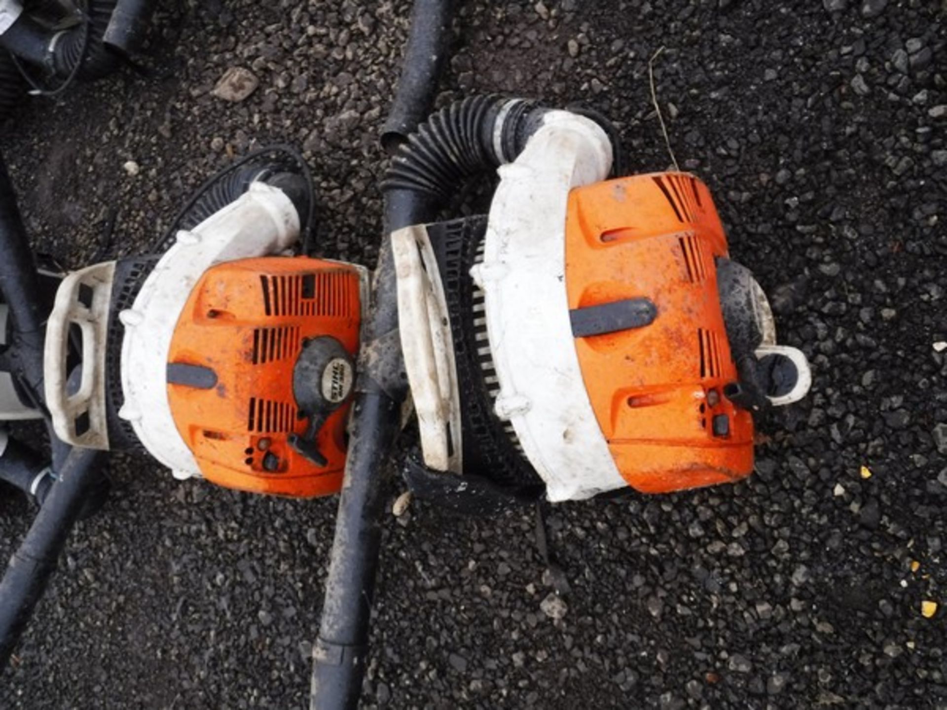 2 X STIHL LEAF BLOWERS BR350 SN P110116 & P110114