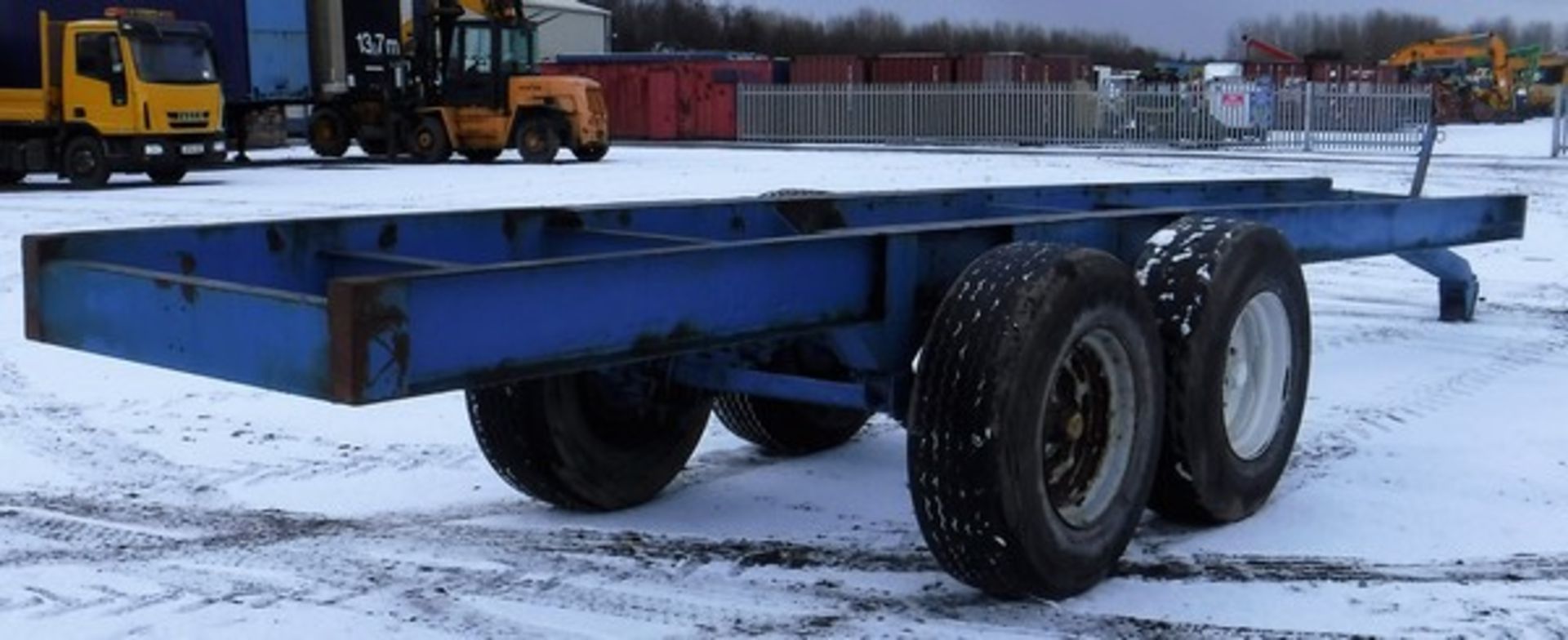 TWIN AXLE HEAVY DUTY TRAILER FRAM WITH EYE HITCH