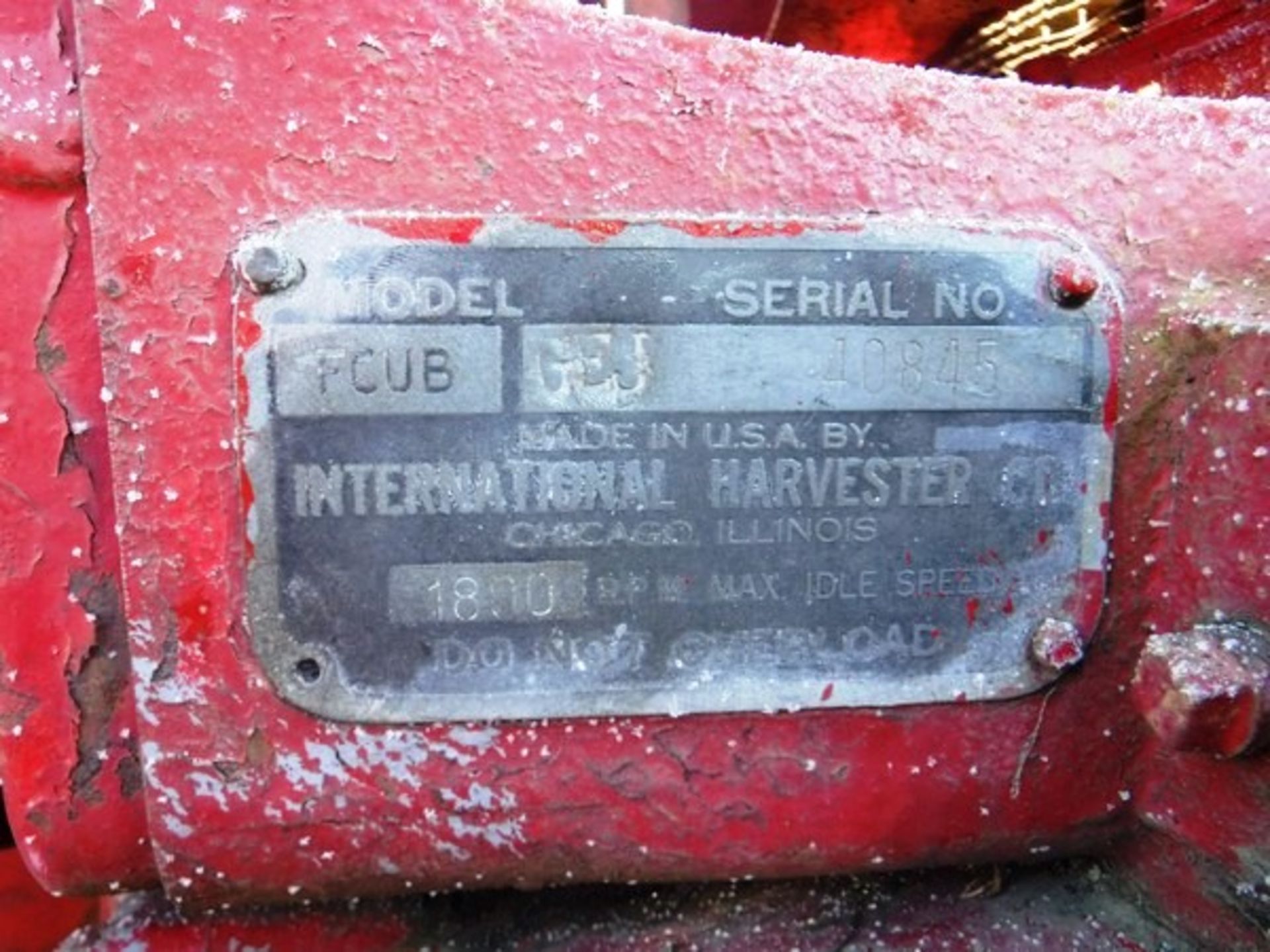 PONY TRACTOR, MODEL FCUB, S/N GEJ40845, YEAR - UNKNOWN, SEIZED ENGINE. NON-RUNNER - Image 3 of 12