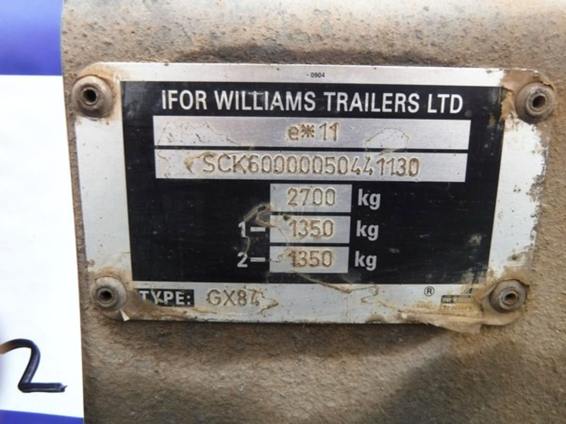 2005 IFOR WILLIAMS PLANT TRAILER, S/N SCK60000050441130 - Bild 5 aus 5