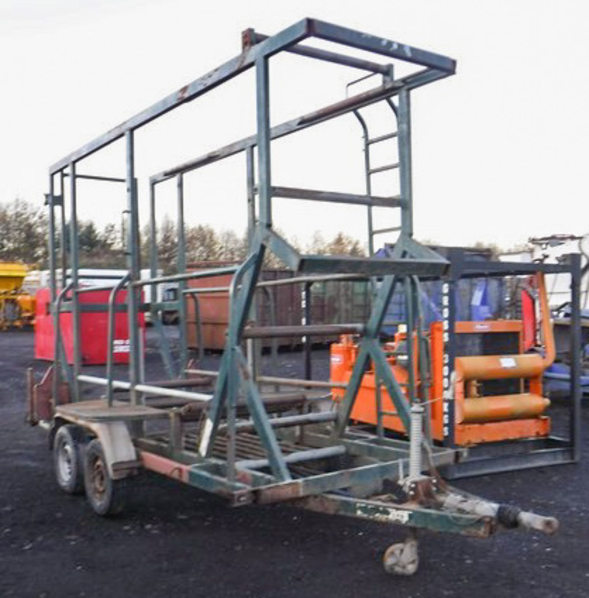 COIL CARRYING TRAILER BRAKED AND LED LIGHTS