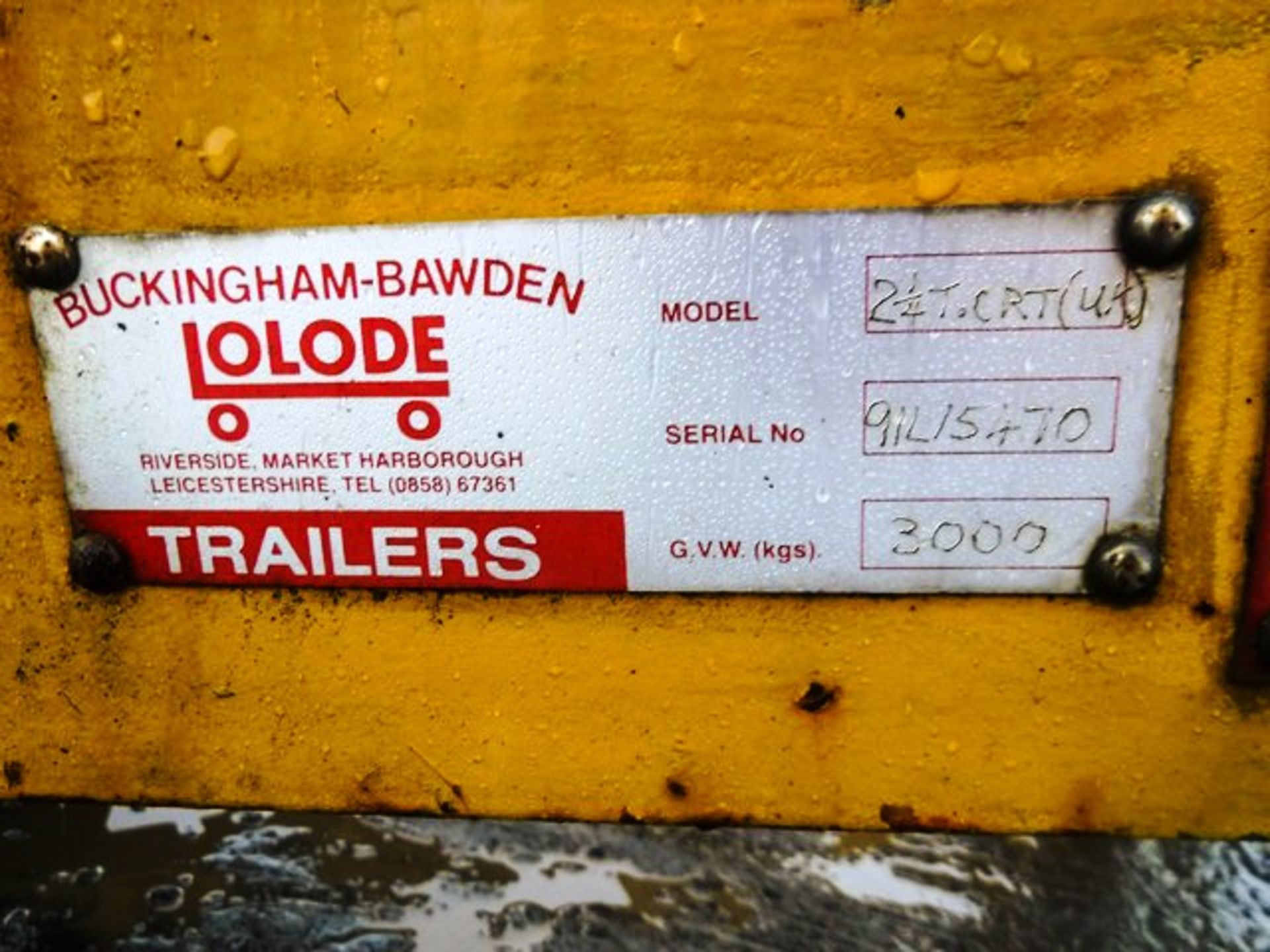 KING LOLODE CABLE CARRIER TRAILER. SN 91L15470 - Bild 4 aus 5