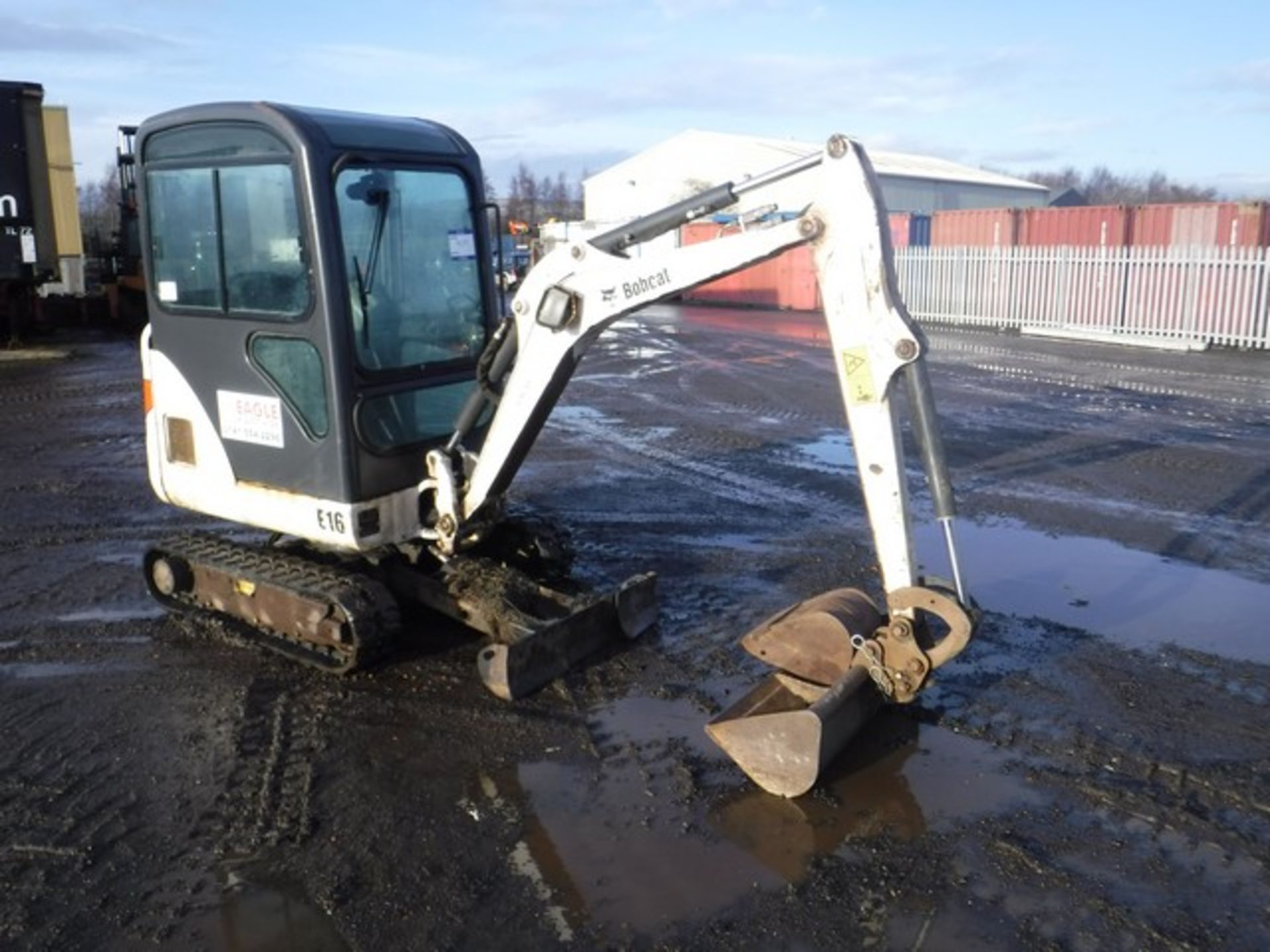 2012 BOBCAT 320 MINI EXCAVATOR, S/N AHLL12758, 1176HRS (NOT VERIFIED) 1.5 TON LIFT CAPACITY, EXTENDE