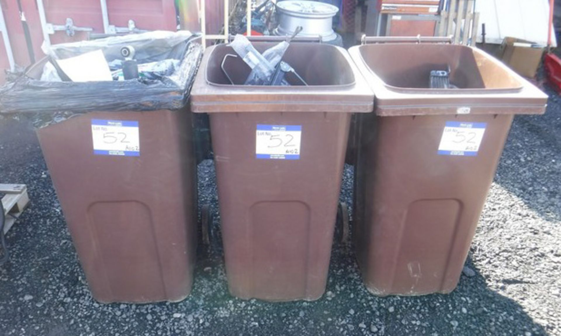 3 BROWN BINS CONTAINING VARIOUS HGV SPARES ** DUE TO WORKSHOP CLEARANCE **