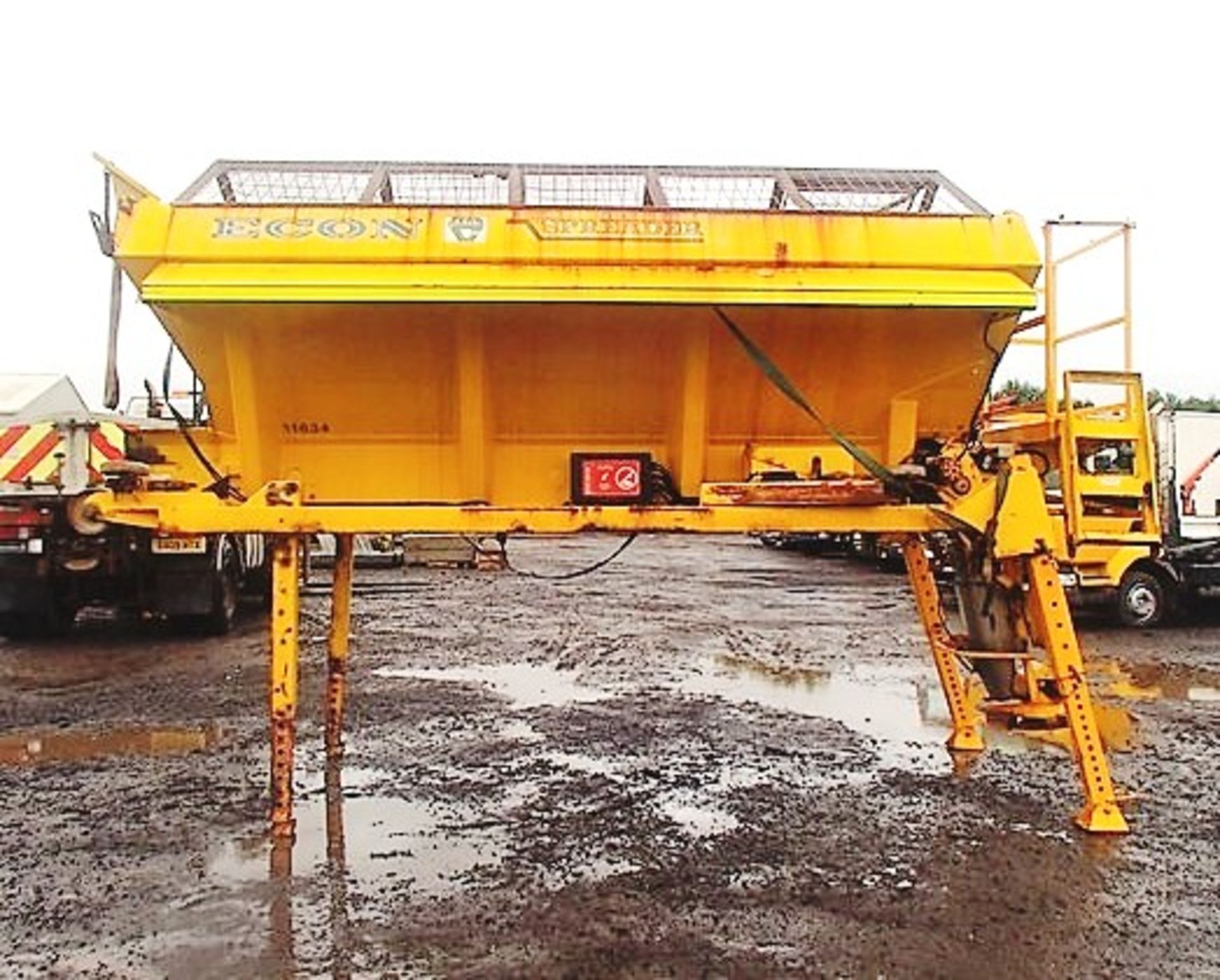 2008 ECON DEMOUNTABLE SALT SPREADER UNLADEN WEIGHT 1855KG MODEL W2COVJ46 S/N 37965 - Image 4 of 9