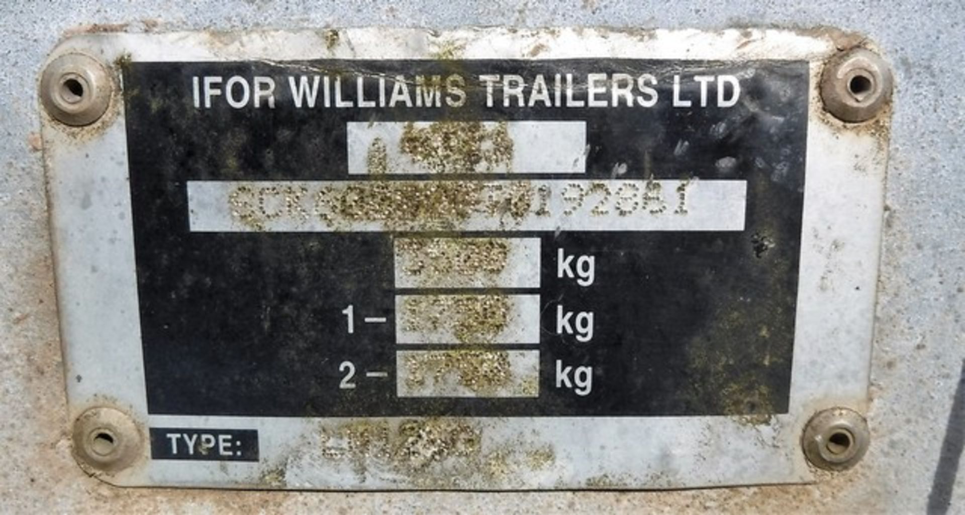 IFOR WILLIAMS TRAILER, 12FT X 6FT, ROAD TRAILER FOR CARRYING SIGN, ASSET T-1G101 - Image 6 of 6