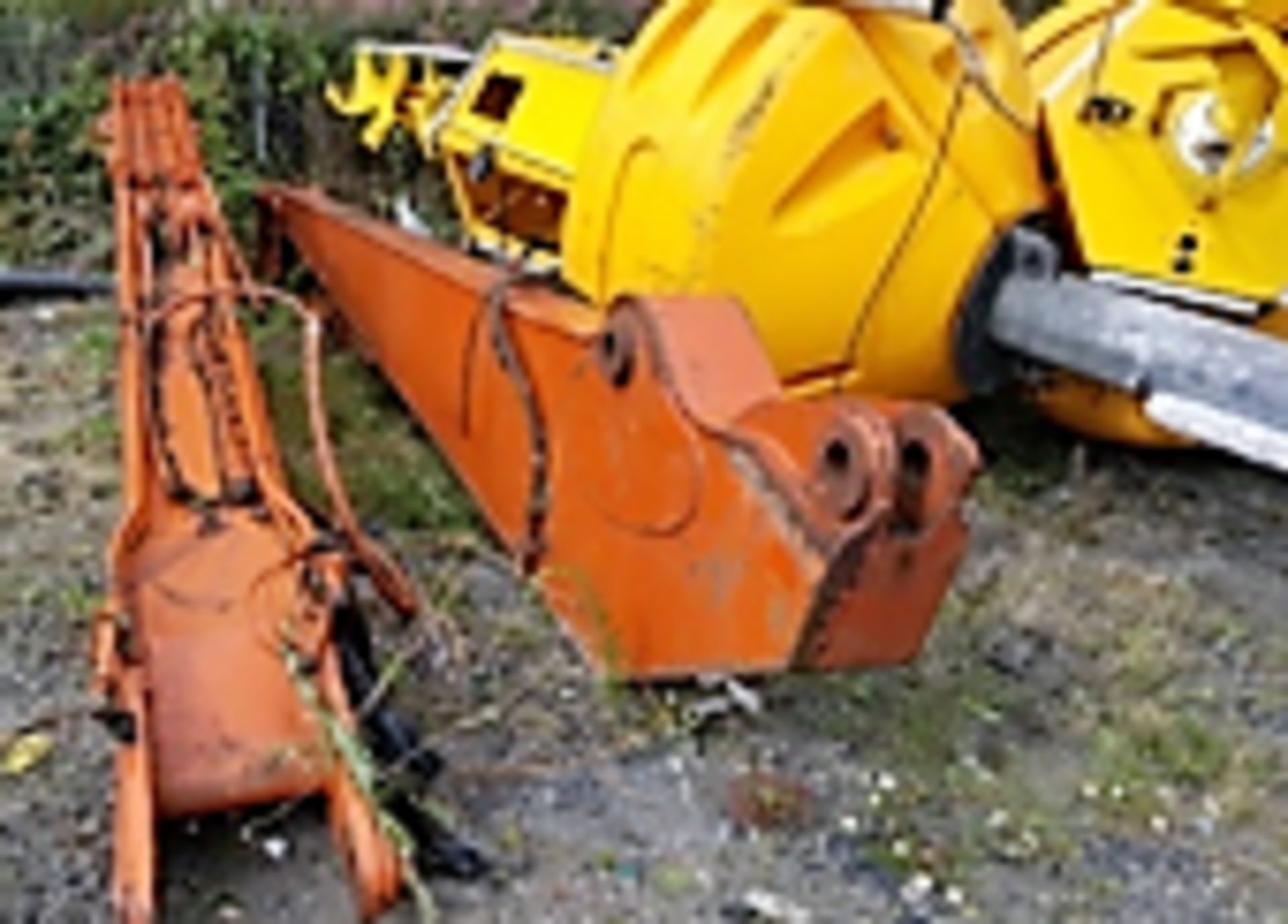 HITACHI FH200 LC3 long arm extension X 2. reasonable condition. Location - West Yard lay down area. - Image 2 of 2