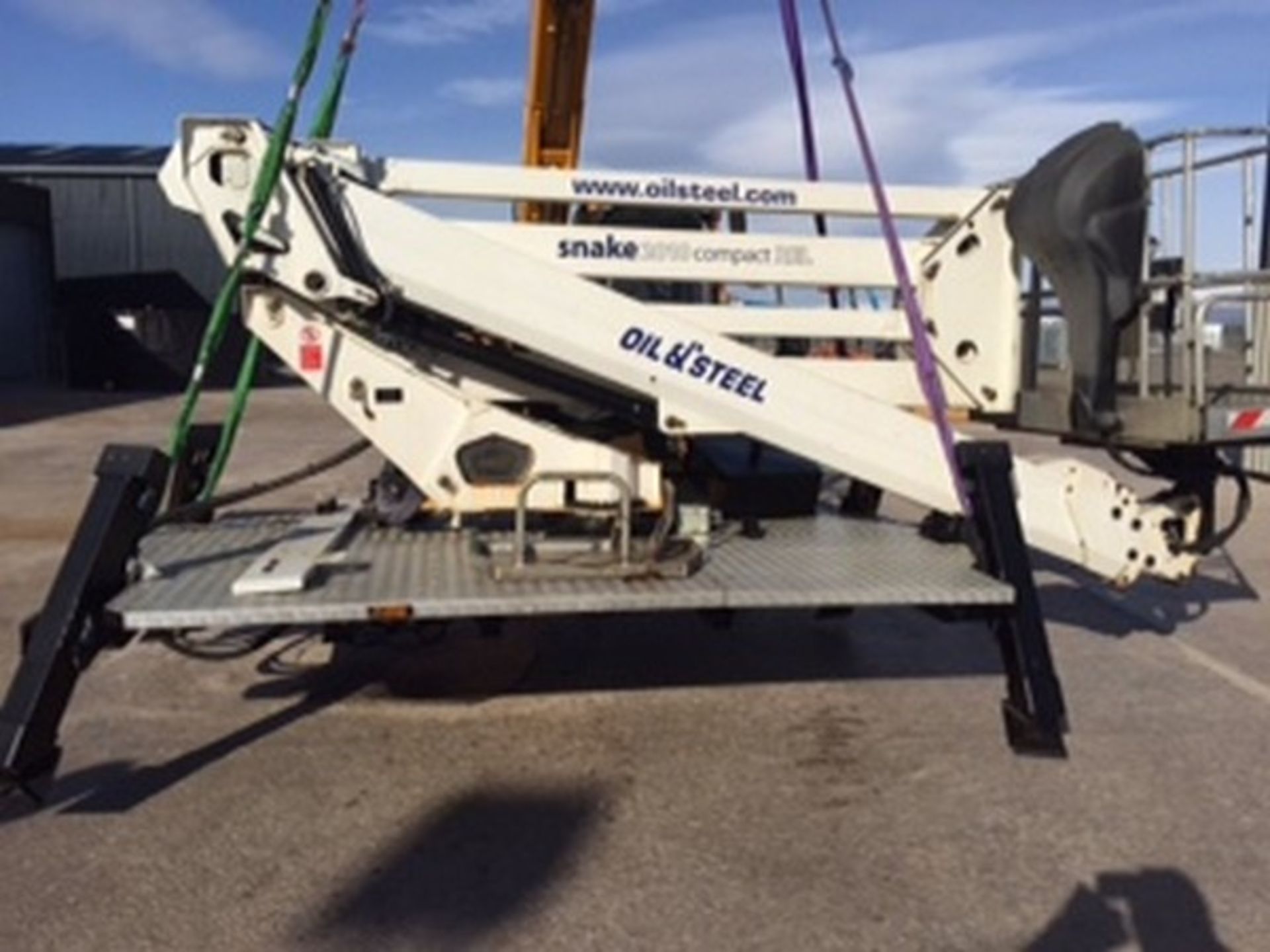 2010 OIL & STEEL SNAKE REEL Compact Access Platform. Removed from Mercedes Sprinter in working order