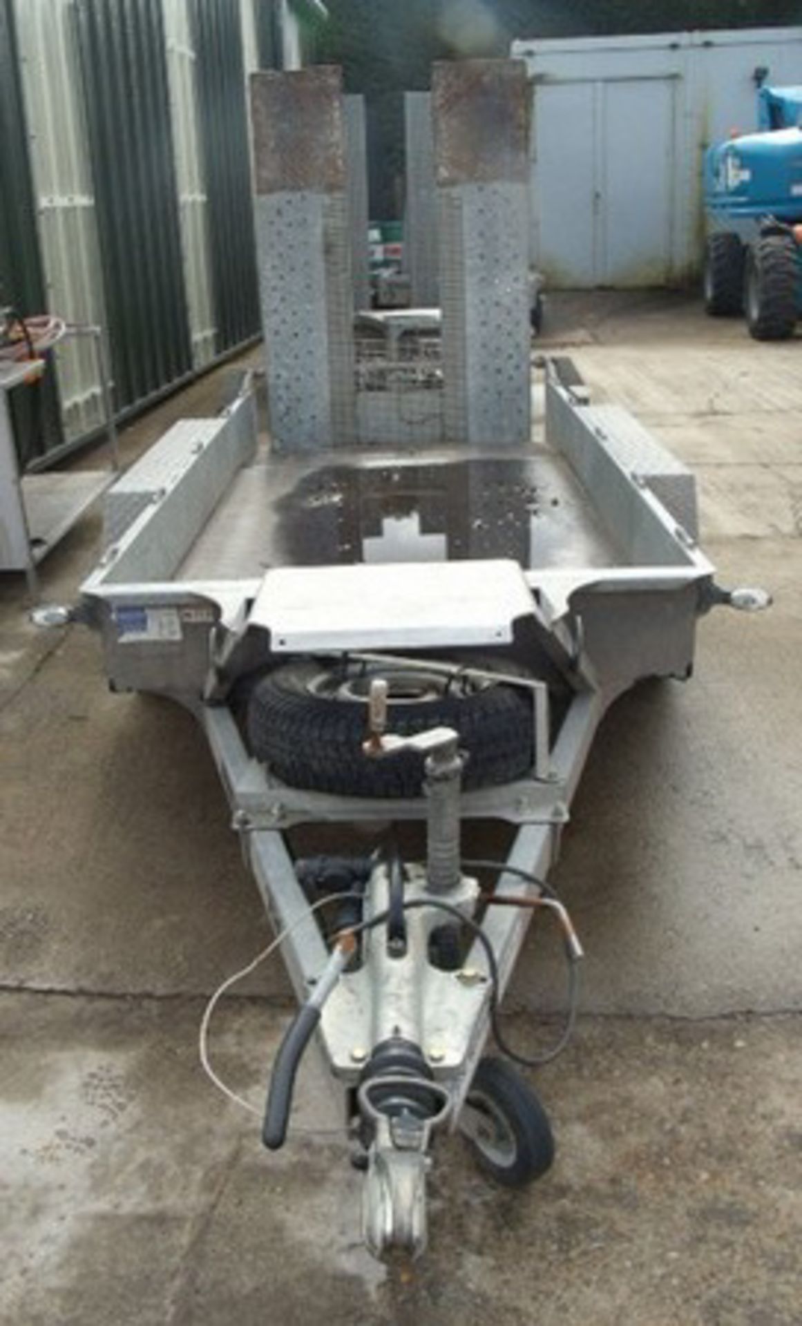 2007 IFOR WILLIAMS GX125HD plant trailer, s/n SCK0000080536 c/w rear ramps. - Image 4 of 6