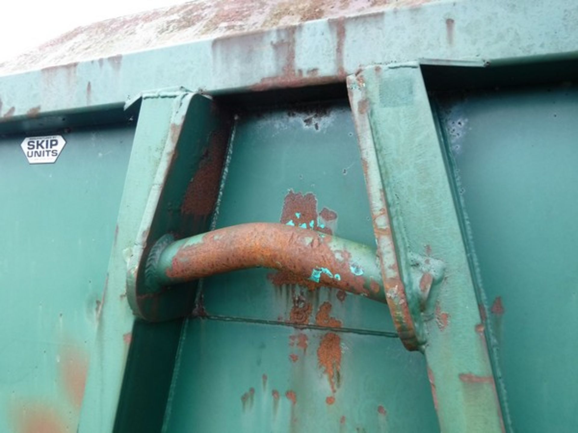 WASTE PAPER SKIP unit fullly enclosed. **To be sold from Errol auction site. Viewing and uplift from - Image 7 of 7