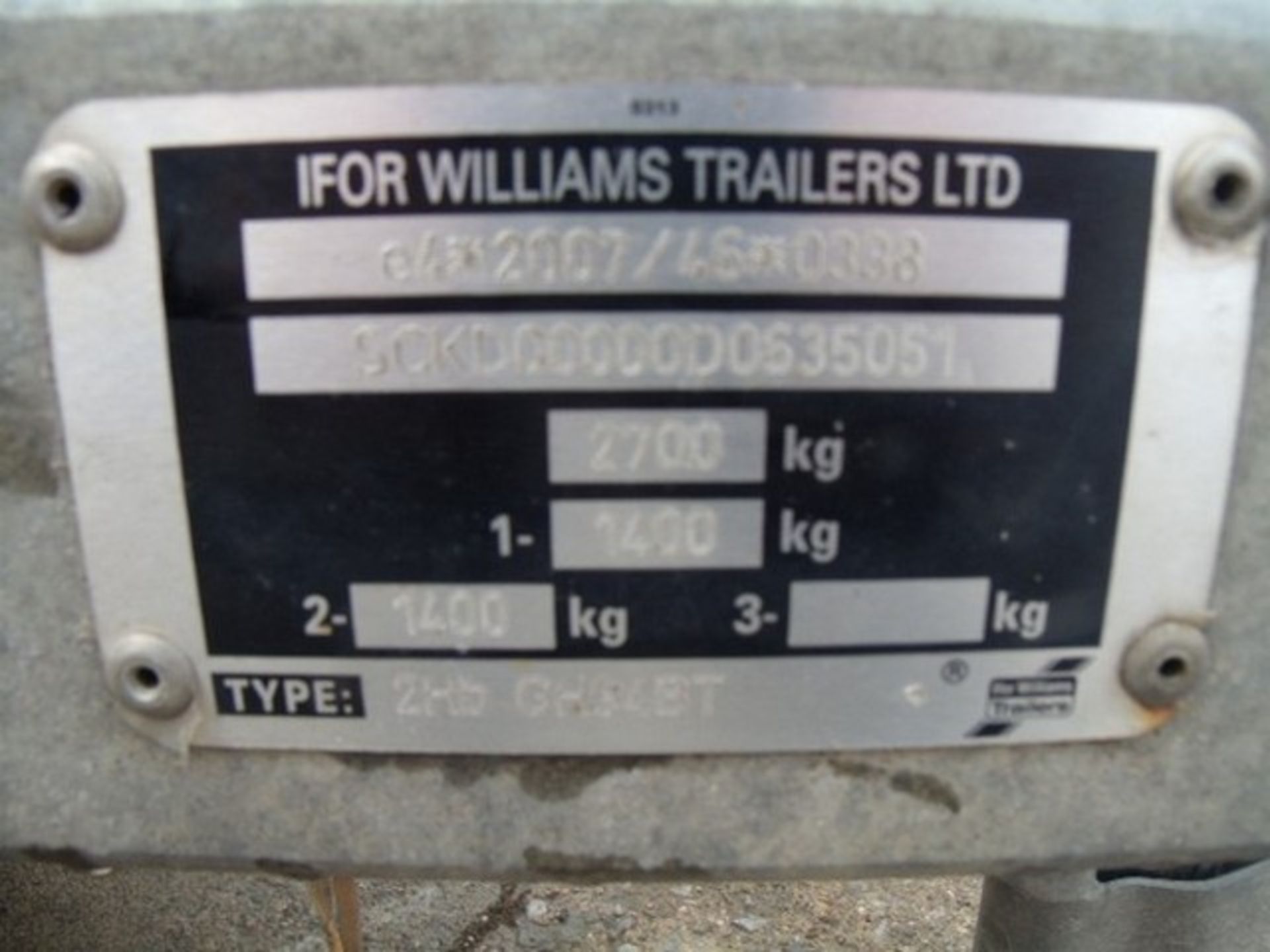 2007 IFOR WILLIAMS GX125HD plant trailer, s/n SCK0000080536 c/w rear ramps. - Image 2 of 6