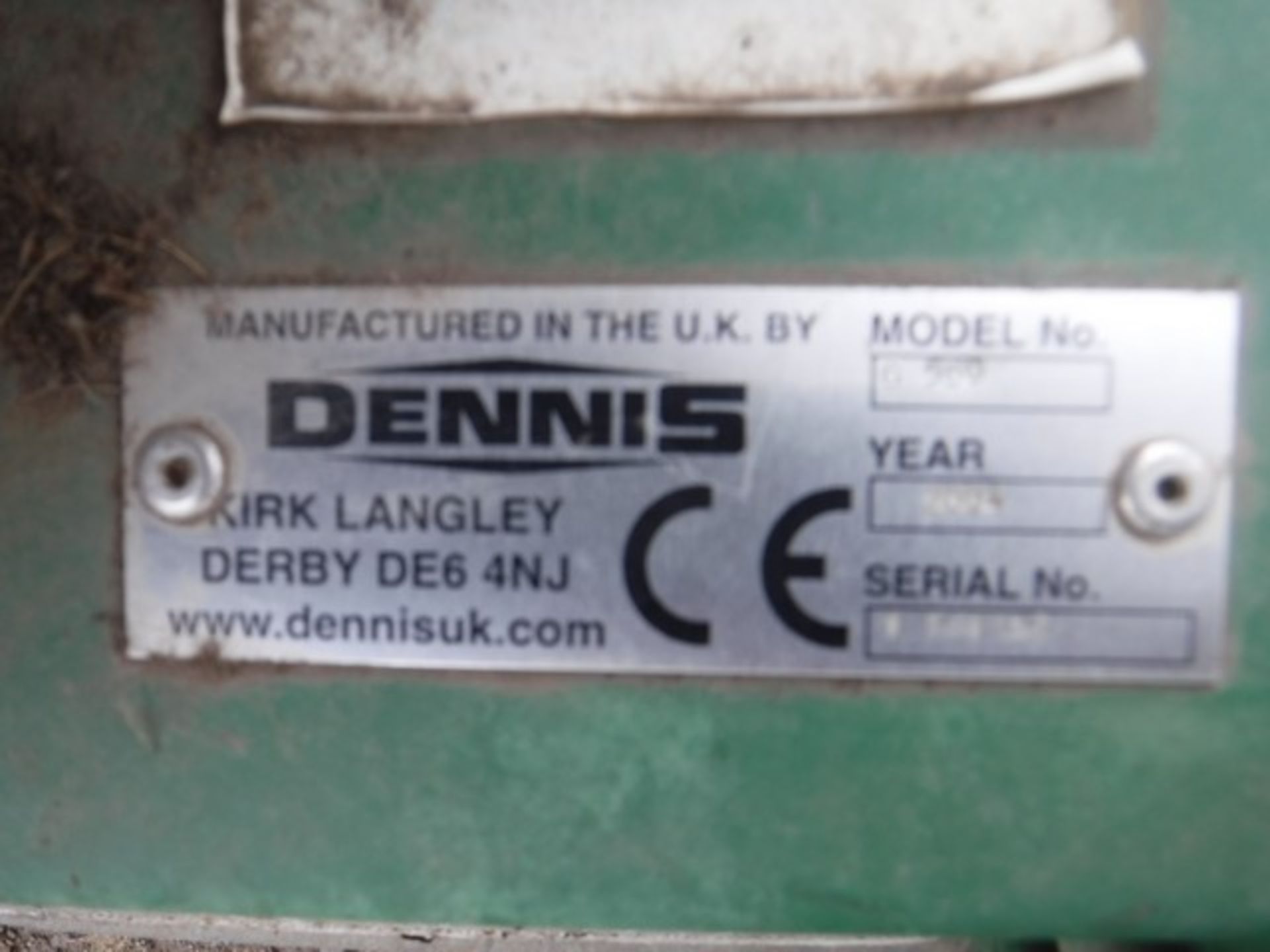 2004 DENNIS G560 cylinder mower, S/N G560134. - Image 4 of 4