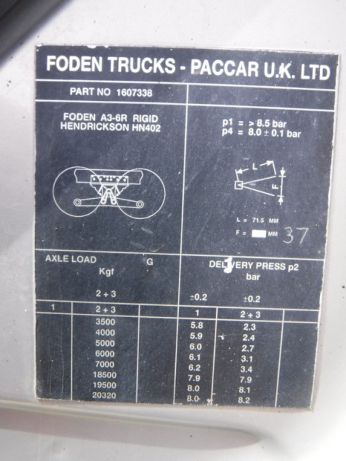 FODEN ALPHA 385 - 11200cc - Image 7 of 16