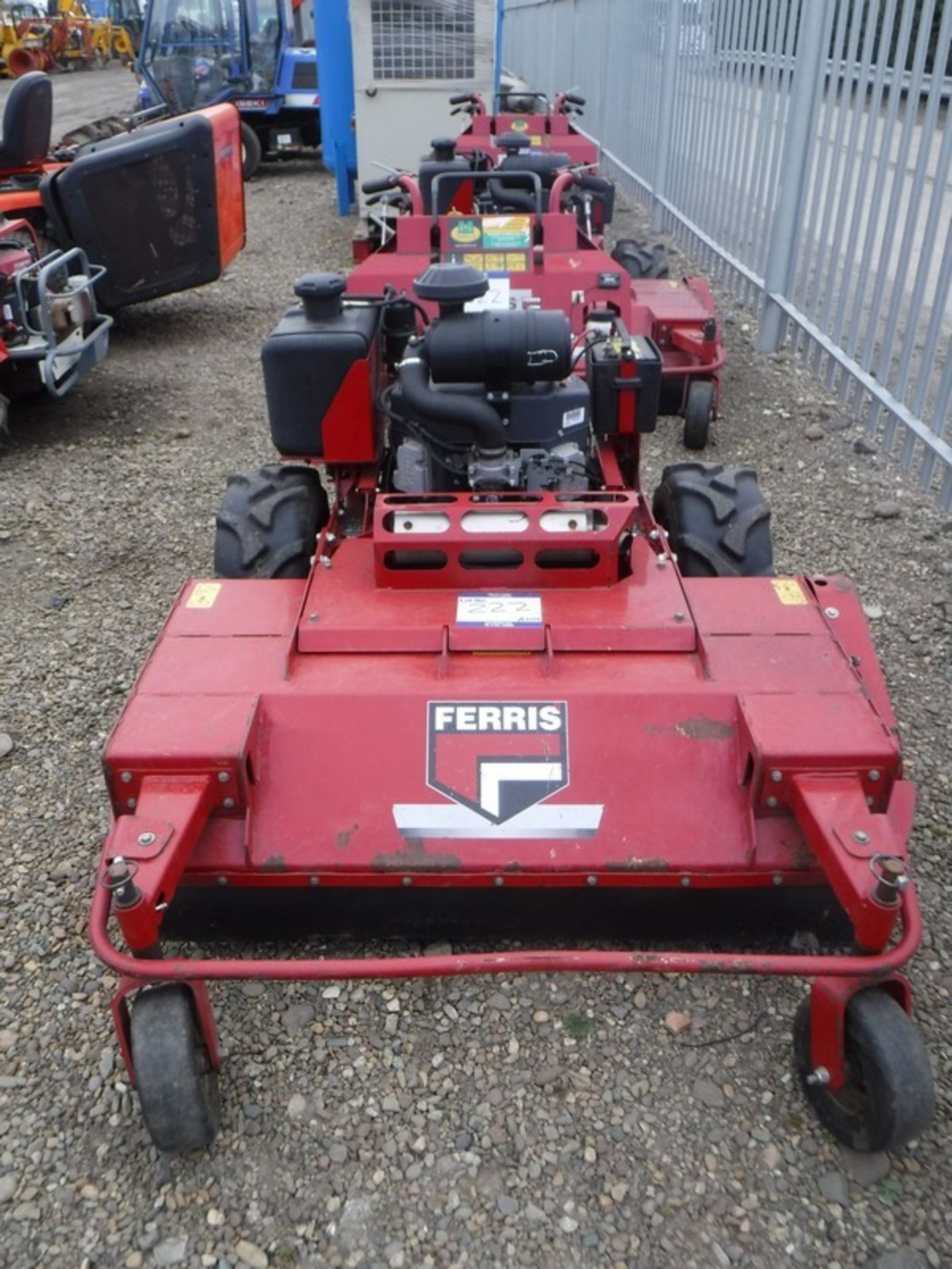 FERRIS walk behind 23.5hp petrol mower- 4ft cut, 292hrs (not verified) .