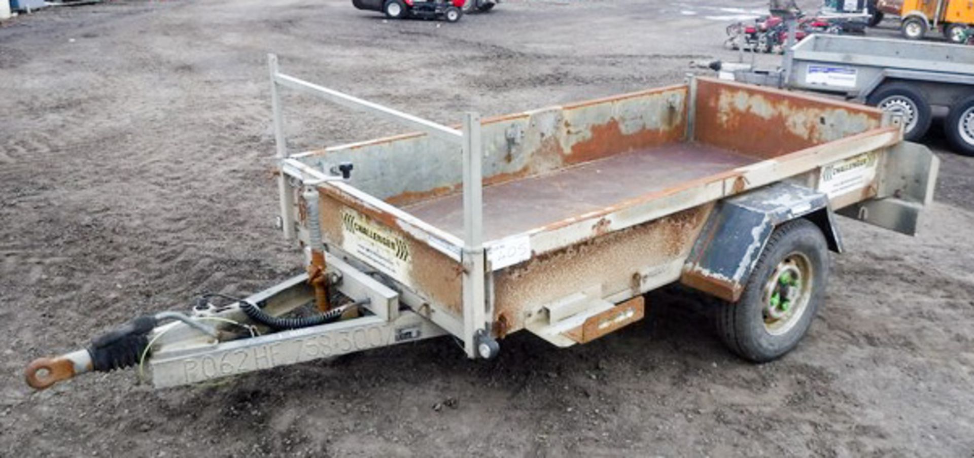 INDESPENSION CHALLENGER 8' X 4' single axle trailer, s/n G064807. Asset no 758-3007.