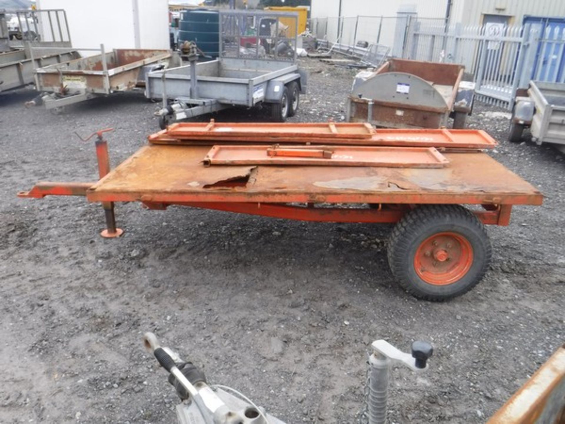 KUBOTA D W TOMLIN SINGLE AXLE HVD TIPPING TRAILER. MODEL W24T50036S. SN K-TR11119 SLCE403 - Image 4 of 5