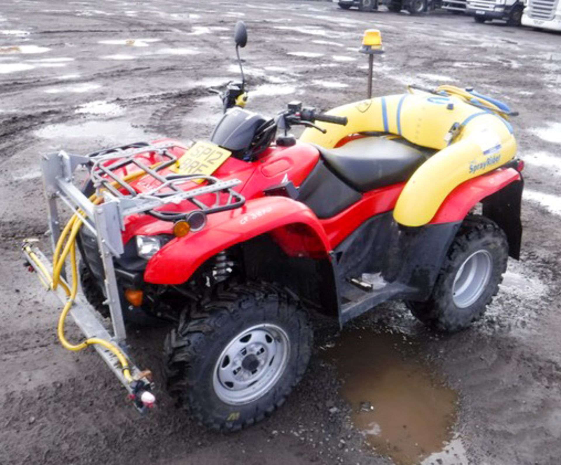 2012 HONDA TRX 420TM QUAD BIKE, REG - SP12BRF, 2 AXLES, 248KG, 369HRS (NOT VERIFIED), C/W C-DAX SPRA