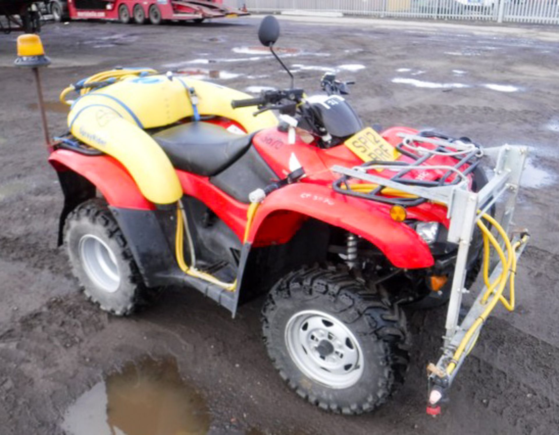 2012 HONDA TRX 420TM QUAD BIKE, REG - SP12BRF, 2 AXLES, 248KG, 369HRS (NOT VERIFIED), C/W C-DAX SPRA - Image 4 of 10