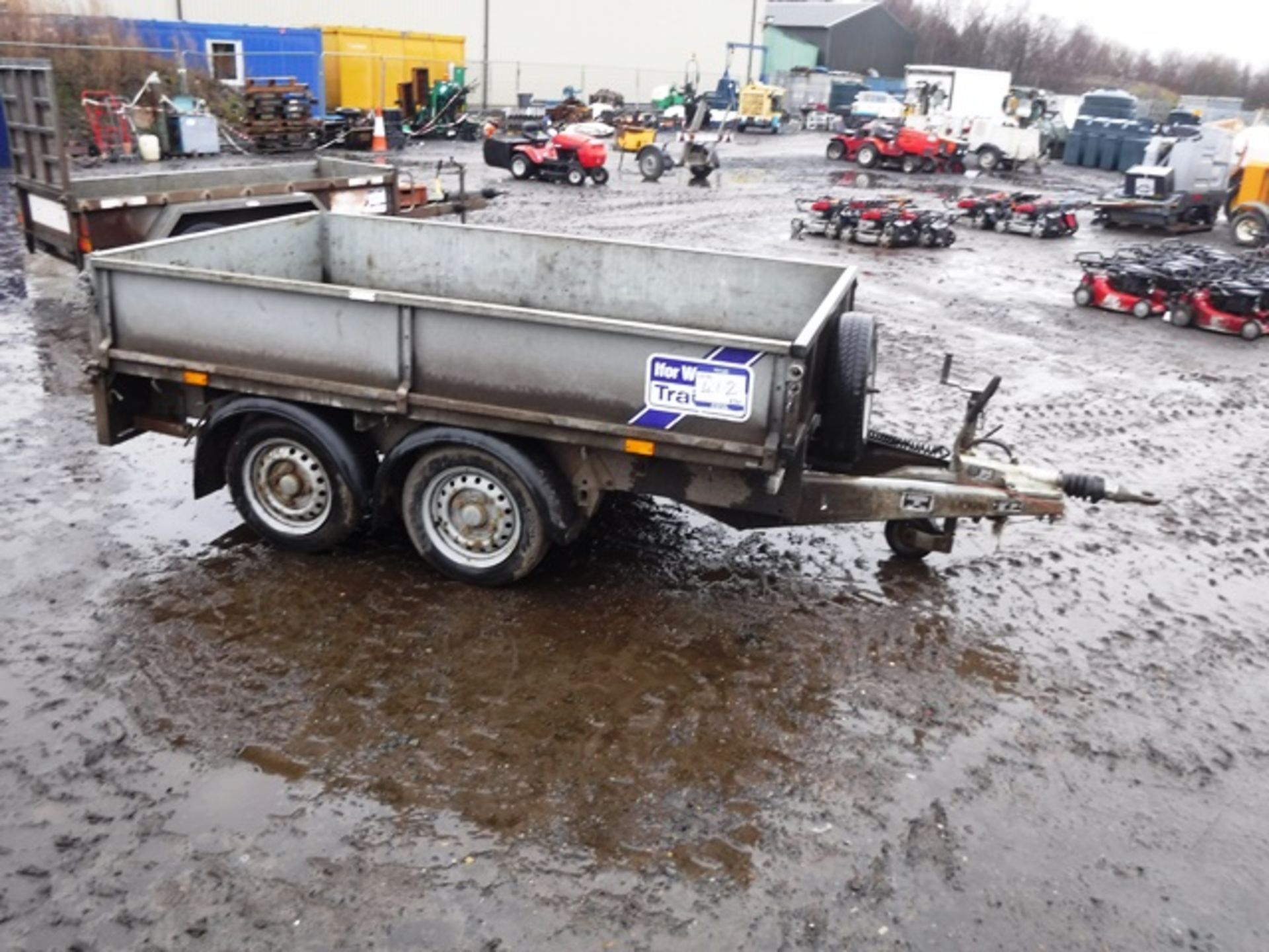 IFOR WILLIAMS 8'X5' TWIN AXLE PLANT TRAILER SNOE5402749. ASSET NO 758-S169