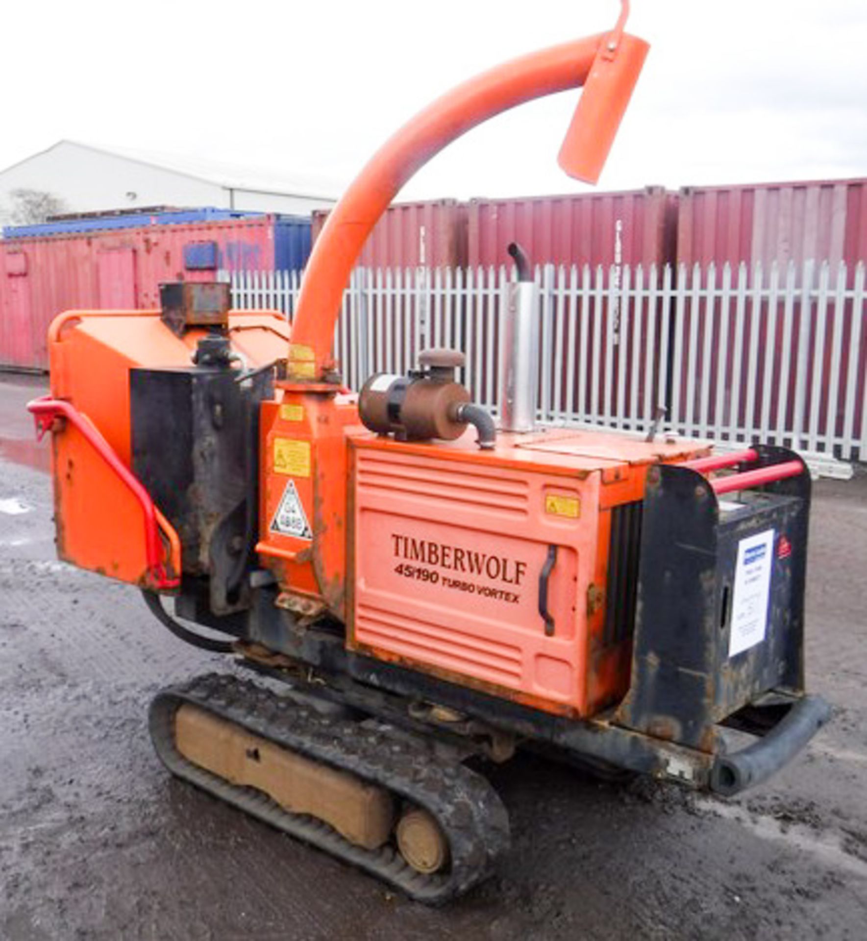 2010 TIMBERWOLF 190TFTR TRACKED WOODCHIPPER, S.N 210156021-A9, ASSET NO 747-9075, 873HRS (NOT VERIFI - Image 6 of 12