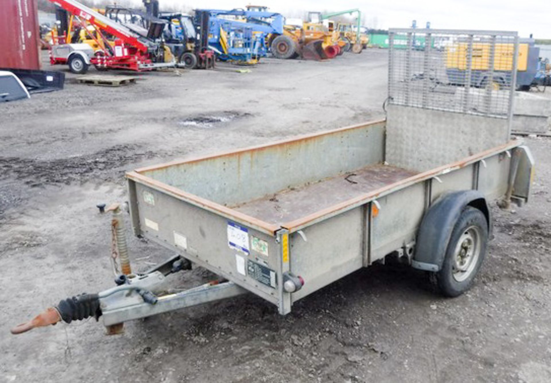 SEB 8' X 4' SINGLE AXLE TRAILER, S/N 1W1048, ASSET 758-8312