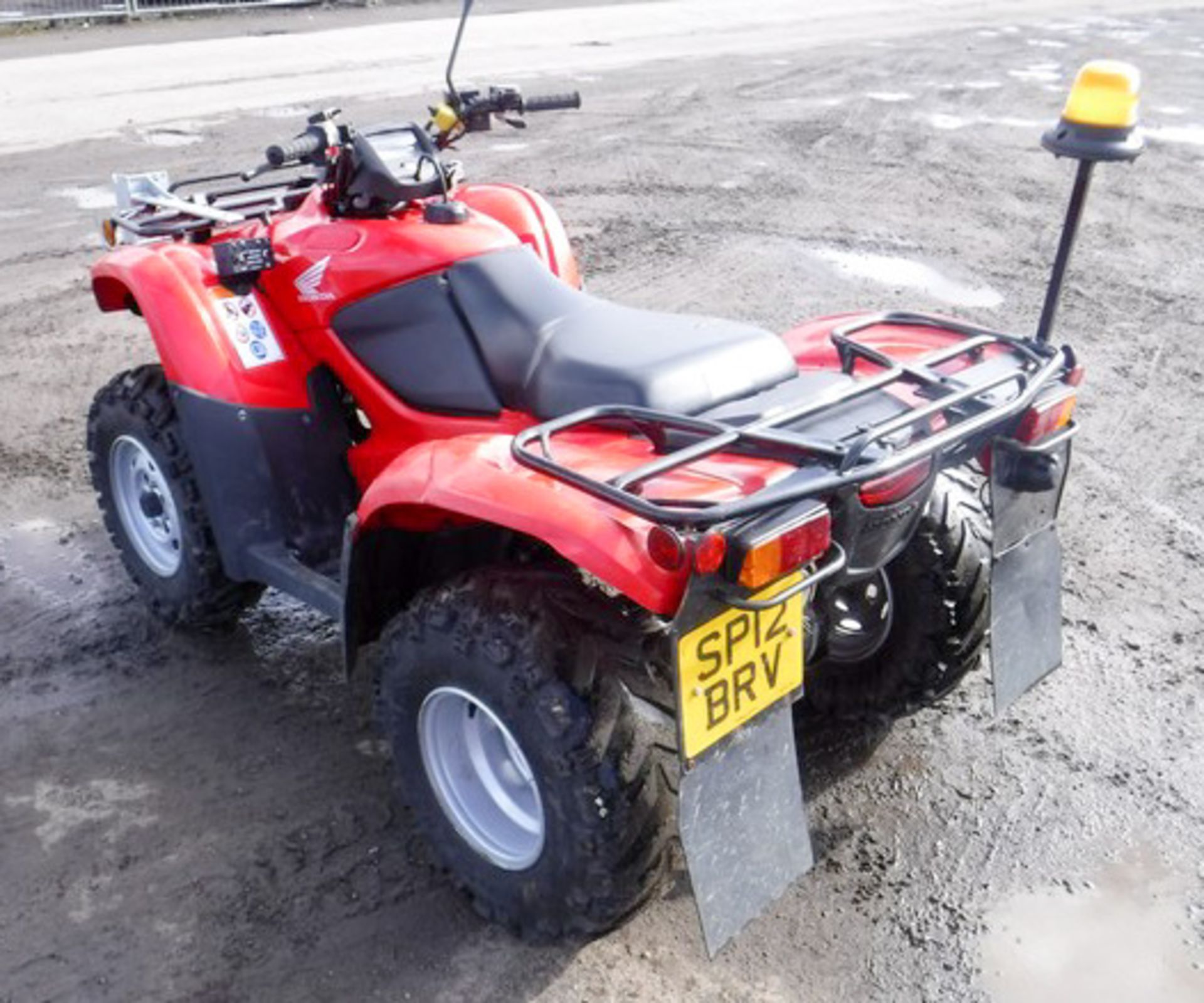 2012 HONDA TRX 420TM QUAD BIKE, REG - SP12BRV, 2 AXLES, 248KGS, 343HRS (NOT VERIFIED) - Image 8 of 10