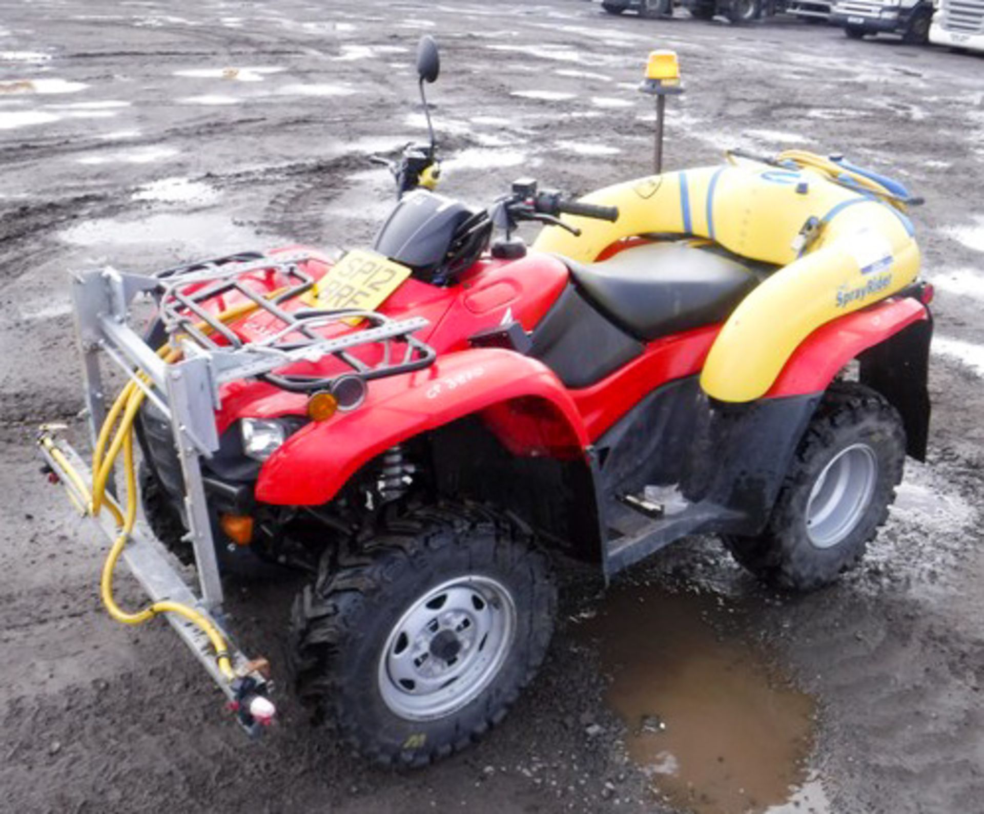 2012 HONDA TRX 420TM QUAD BIKE, REG - SP12BRF, 2 AXLES, 248KG, 369HRS (NOT VERIFIED), C/W C-DAX SPRA - Image 2 of 10