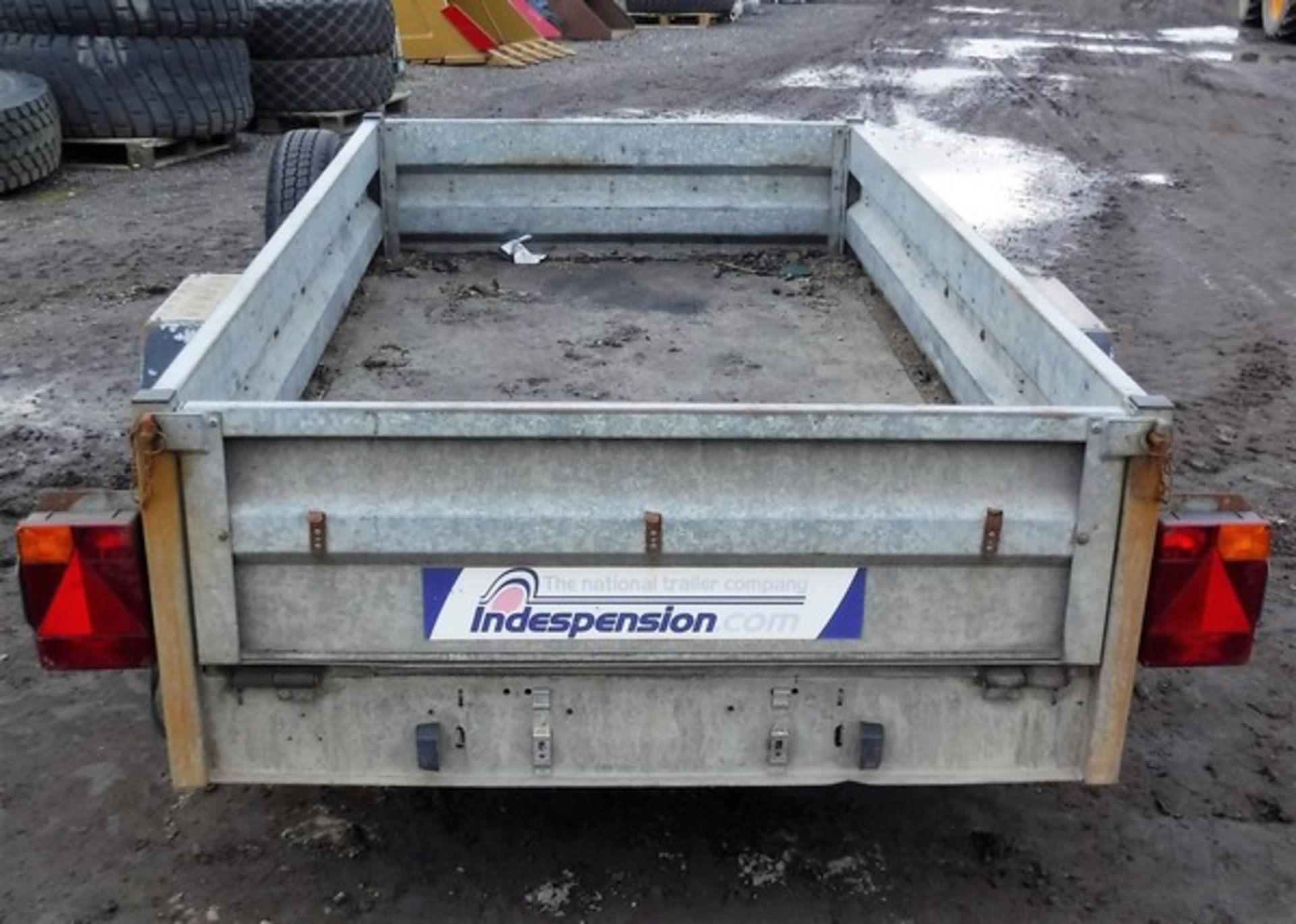 INDESPENSION TRAILER, 9FT X 4FT, VIN GTB084Y, S/N 085646. ASSET NO 758-7054 - Image 3 of 6