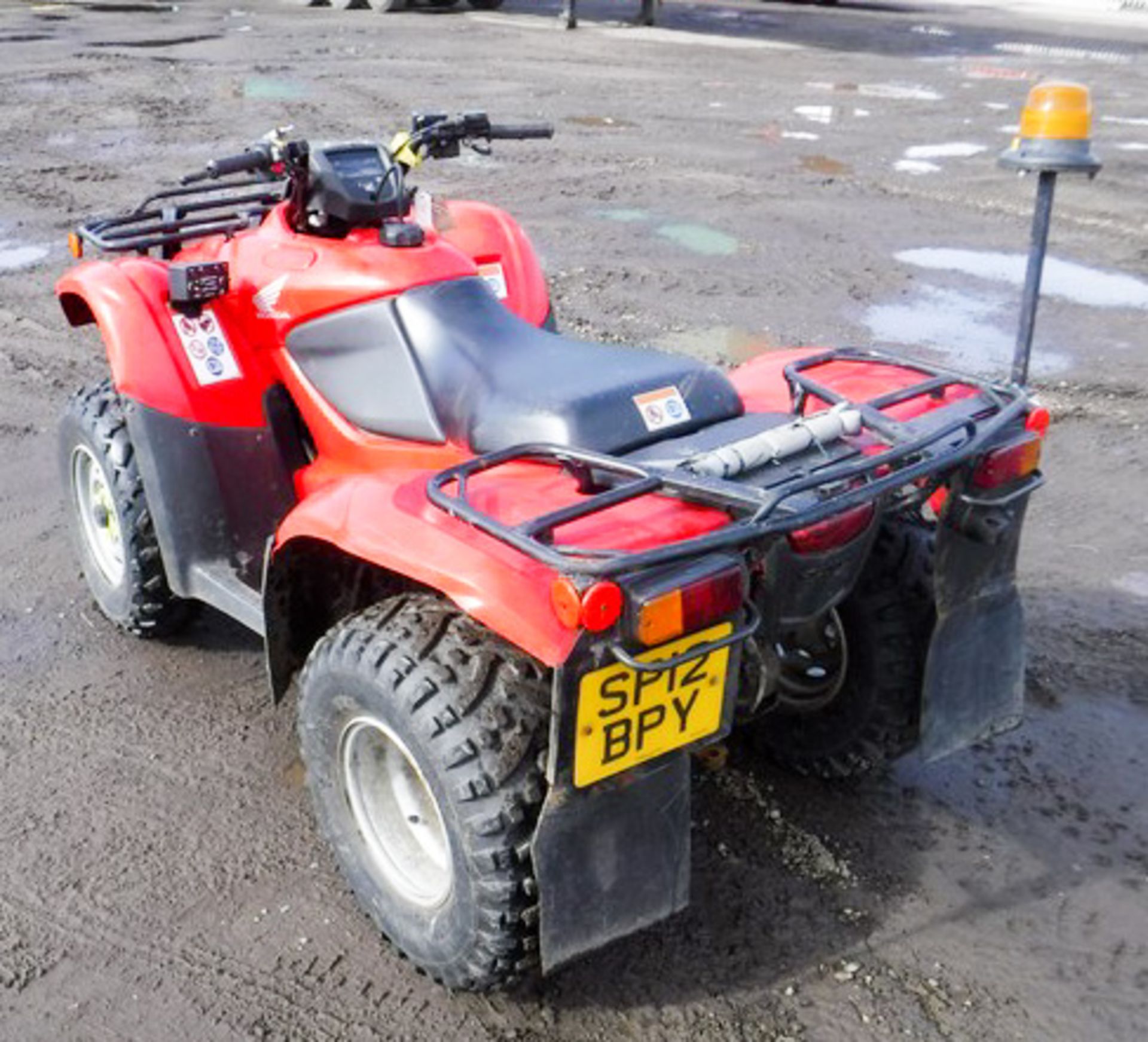 2012 HONDA TRX 420TM QUAD BIKE, REG- SP12BPY, 2 AXLES, 248KGS, 466HRS (NOT VERIFIED) - Image 9 of 11