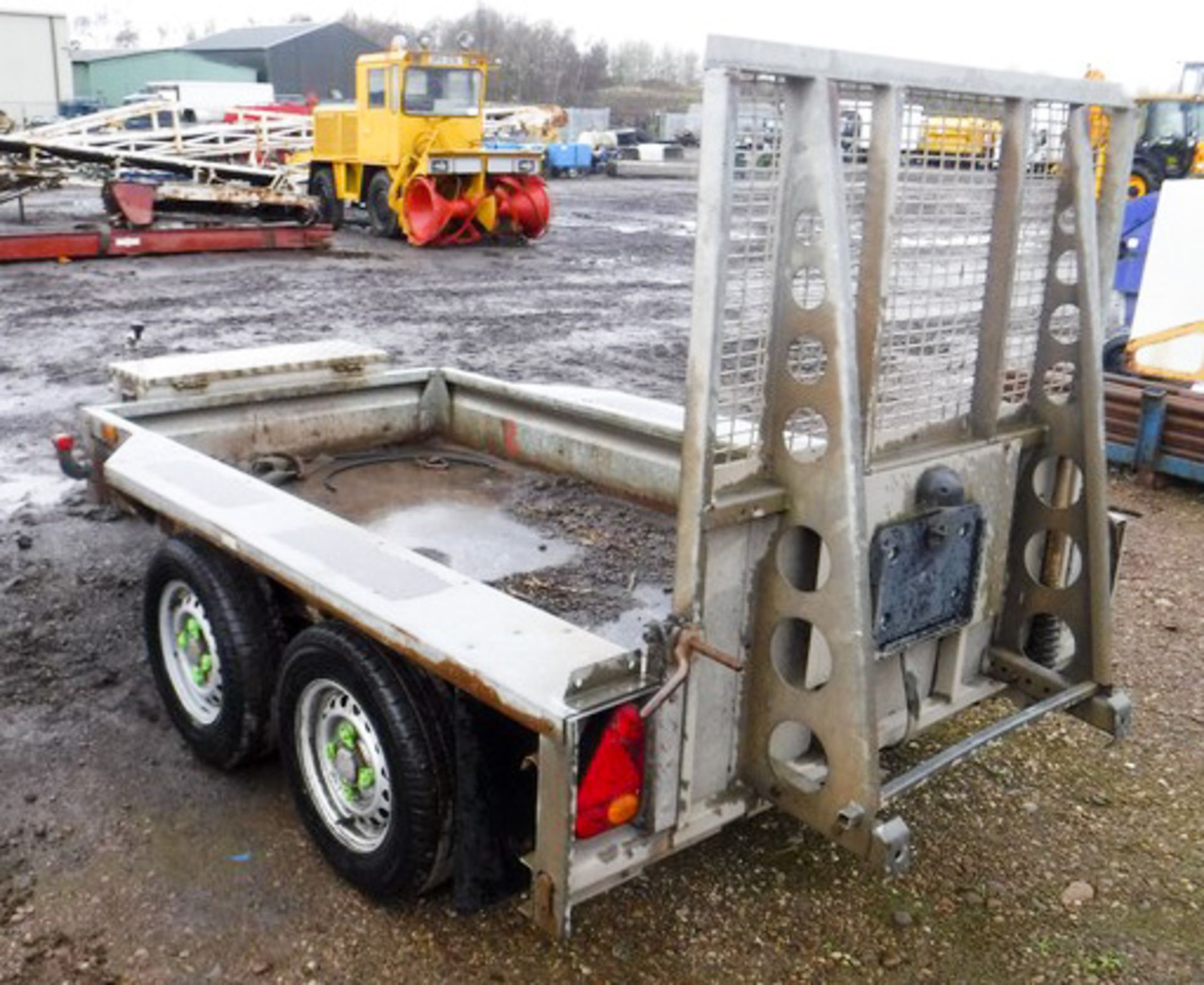 IFOR WILLIAMS 8' X 4' TWIN AXLE PLANT TRAILER, S/N 070516915, ASSET NO 758-7029 - Image 2 of 5