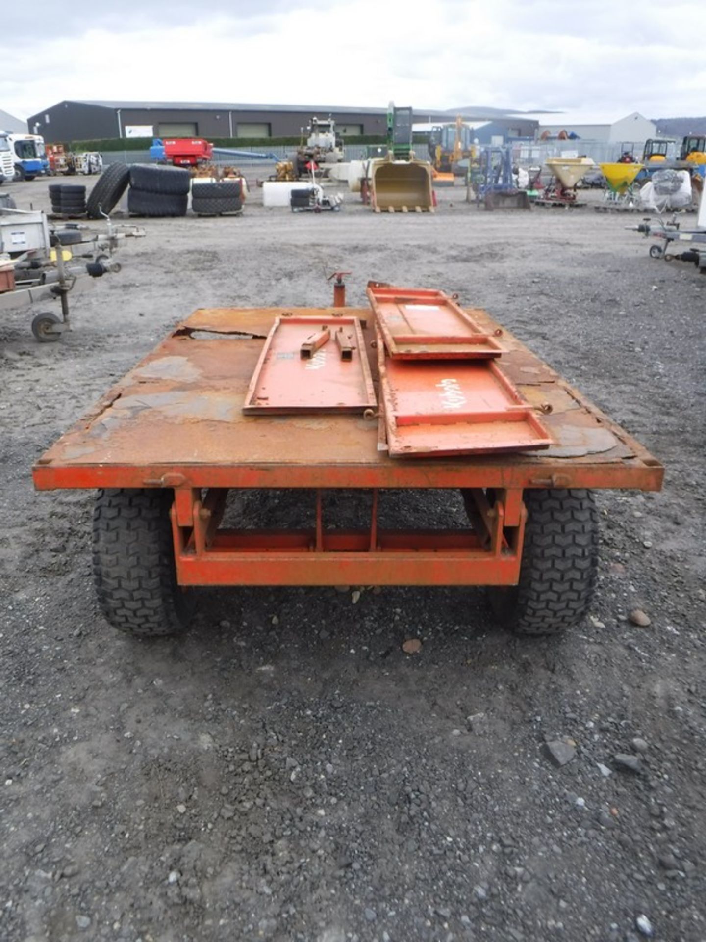 KUBOTA D W TOMLIN SINGLE AXLE HVD TIPPING TRAILER. MODEL W24T50036S. SN K-TR11119 SLCE403 - Bild 3 aus 5