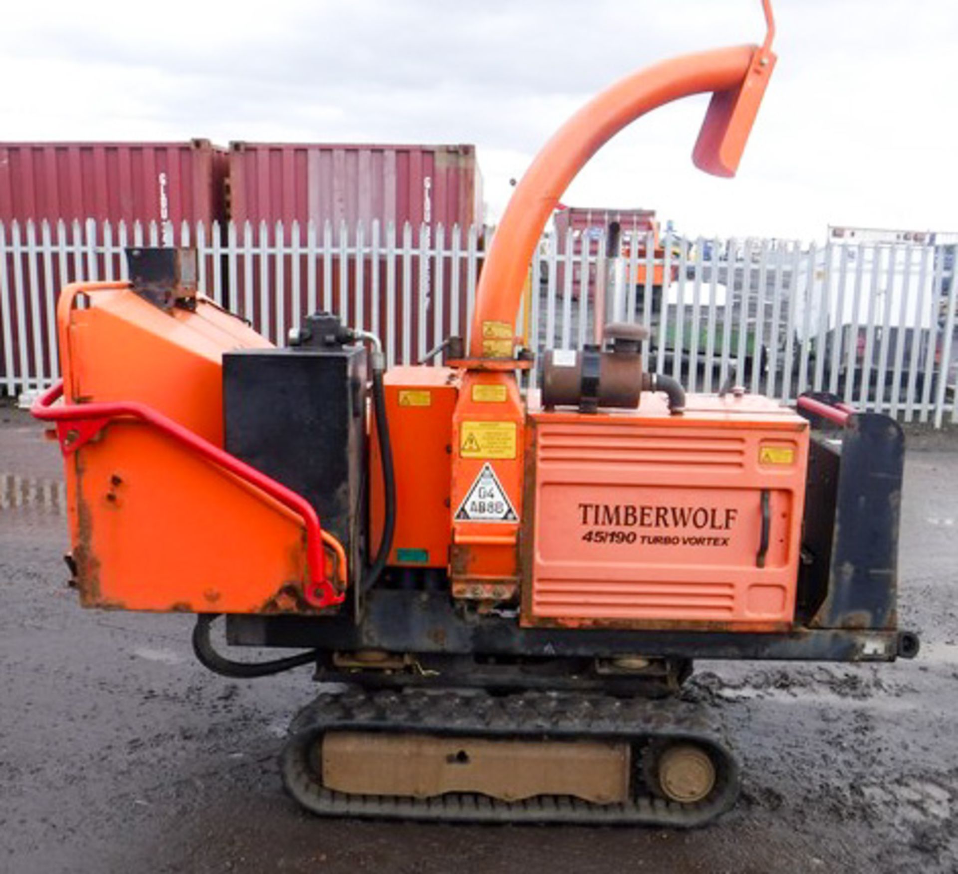 2010 TIMBERWOLF 190TFTR TRACKED WOODCHIPPER, S.N 210156021-A9, ASSET NO 747-9075, 873HRS (NOT VERIFI - Image 7 of 12