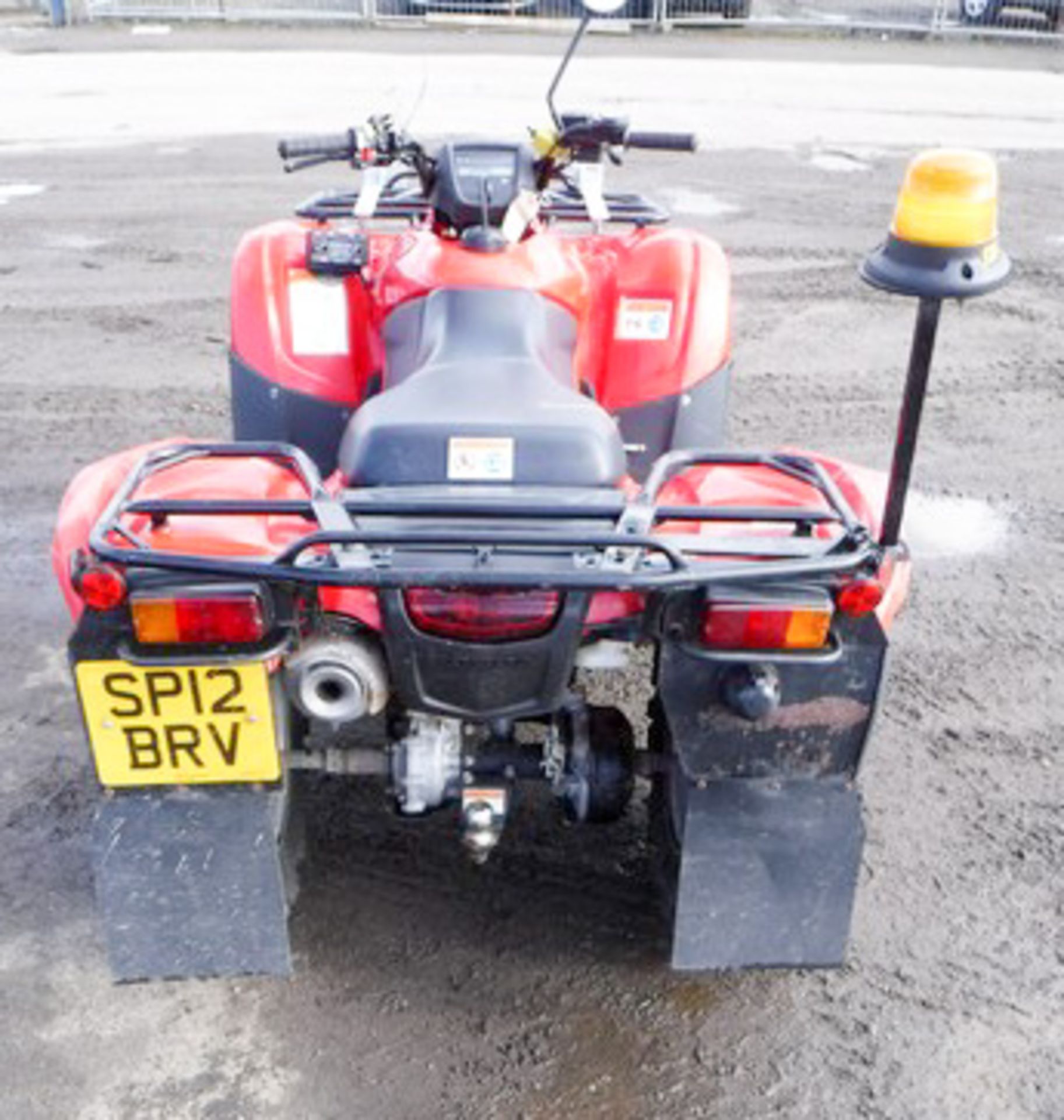 2012 HONDA TRX 420TM QUAD BIKE, REG - SP12BRV, 2 AXLES, 248KGS, 343HRS (NOT VERIFIED) - Image 7 of 10