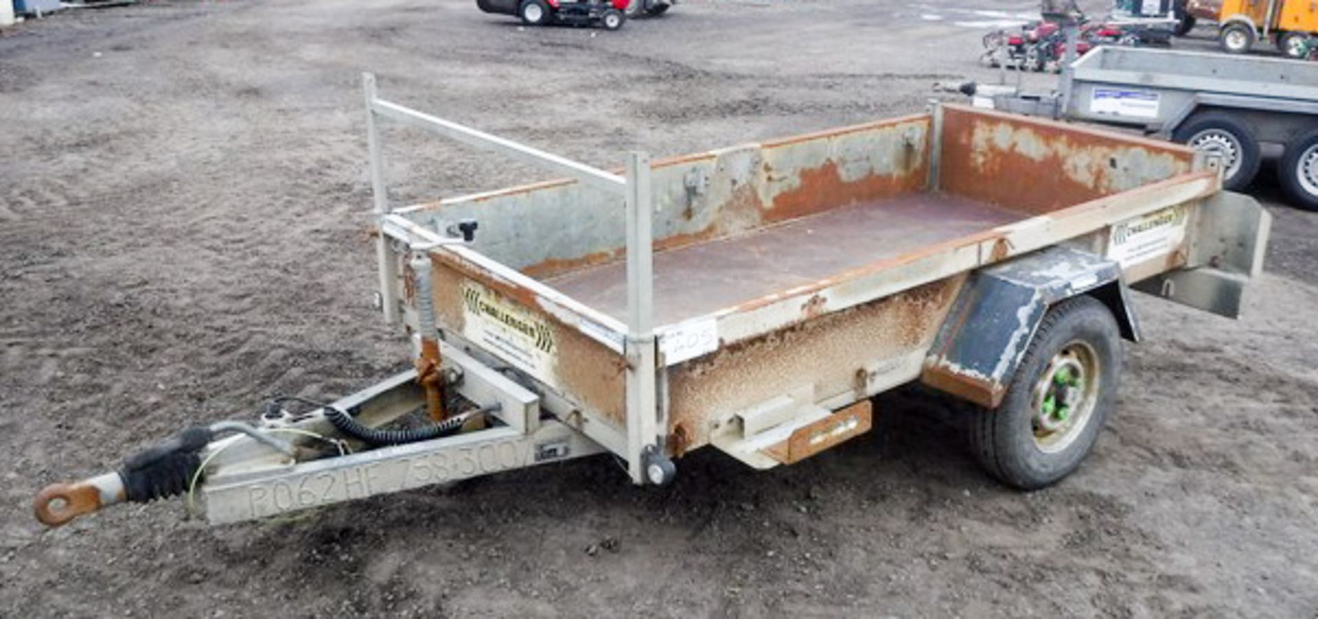 INDESPENSION CHALLENGER 8' X 4' SINGLE AXLE TRAILER, S/N G064807, ASSET 758-3007