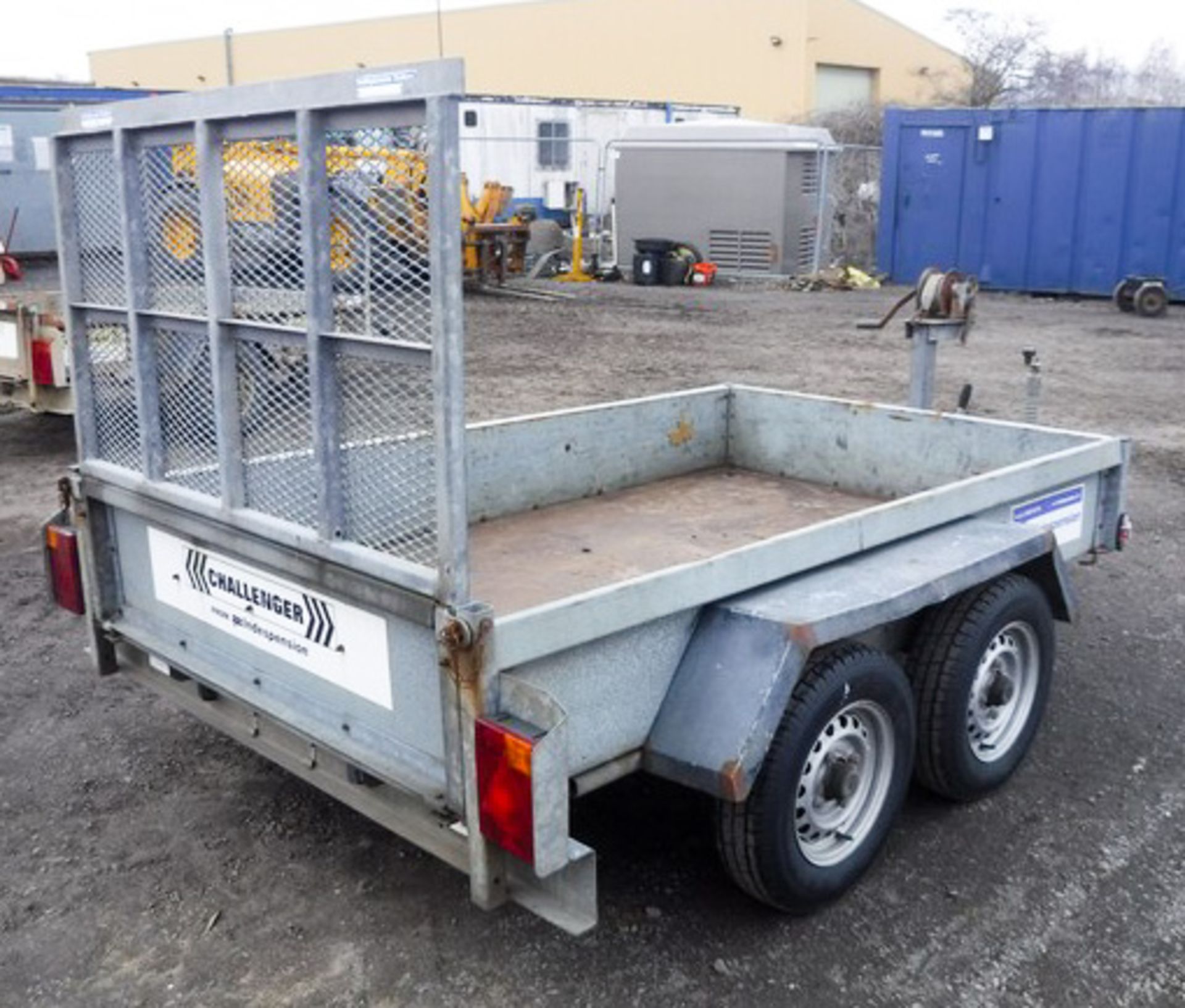 INDESPENSION TWIN AXLE PLANT TRAILER WITH WINCH, 8'4" X 5', S/N G26850Y, ASSET 758-5129 - Bild 2 aus 5