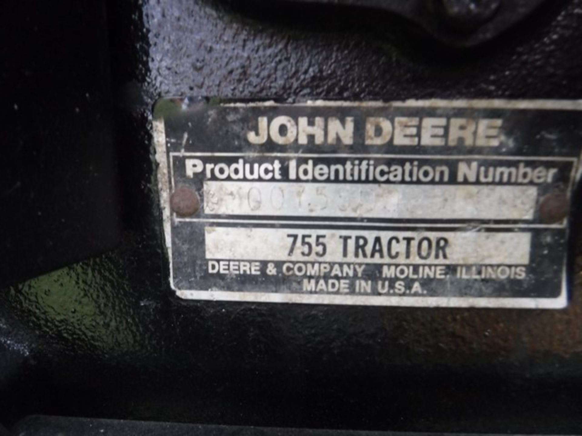 JOHN DEERE 4 x 4 Tractor 755. Reg - H97FBJ. 1003hrs (not verified) - Image 15 of 15