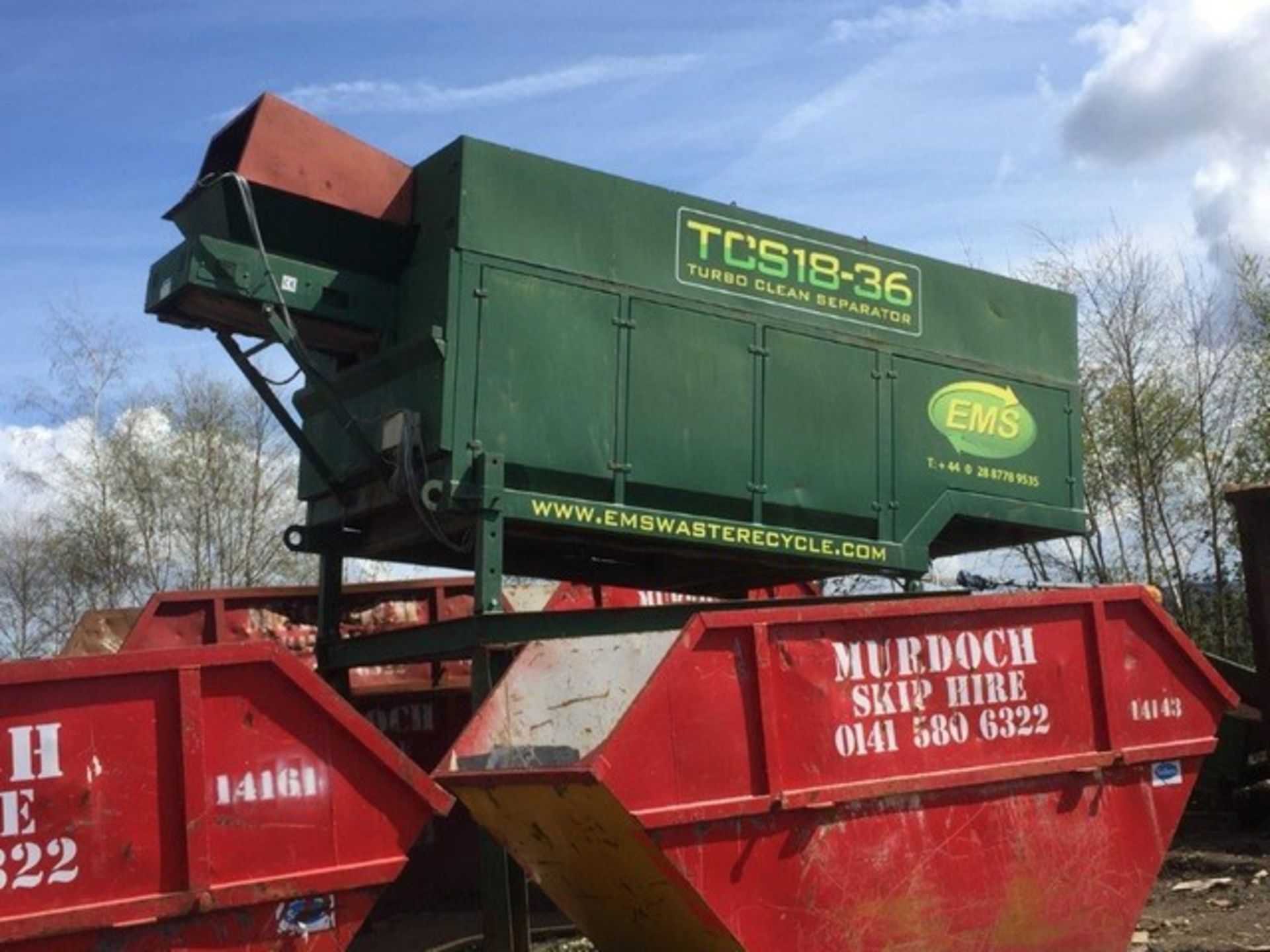 EMS TURBO TROMMEL l TCS18-36, turbo clean separator ** Viewed & sold from site - Darnley Recylcing - Image 8 of 20
