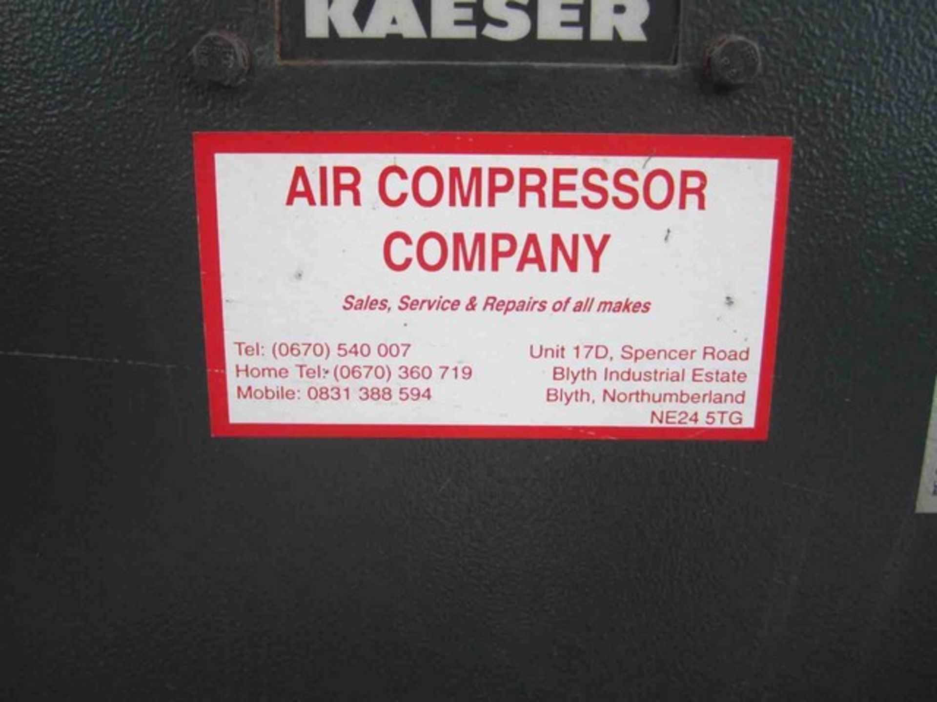2003 KAESER TE 121, S/N 1017, refridgerated air dryer - Image 5 of 6
