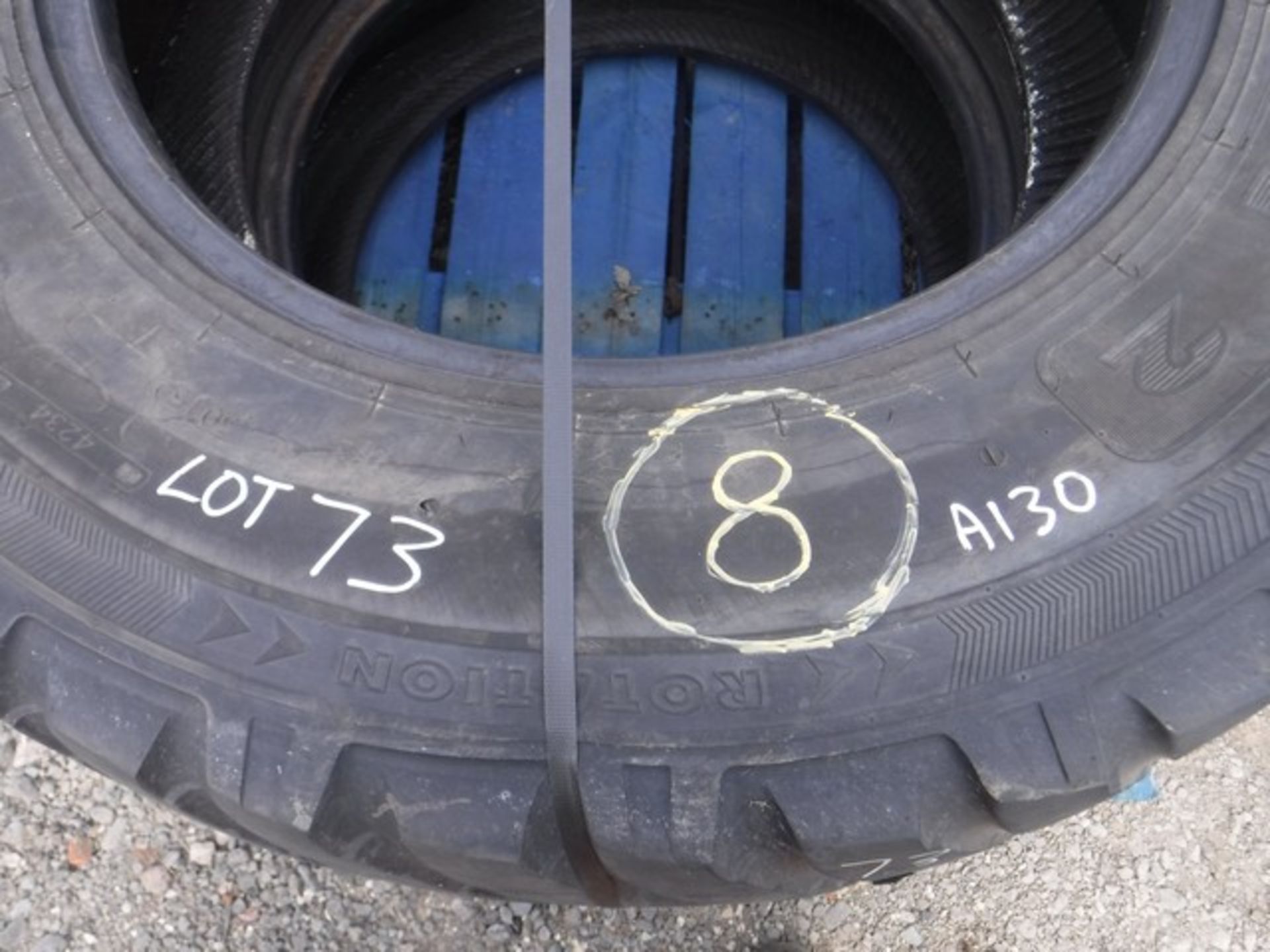 NOKIAN TRI2 360/80 R24. Turf tyres part worn - Image 2 of 2