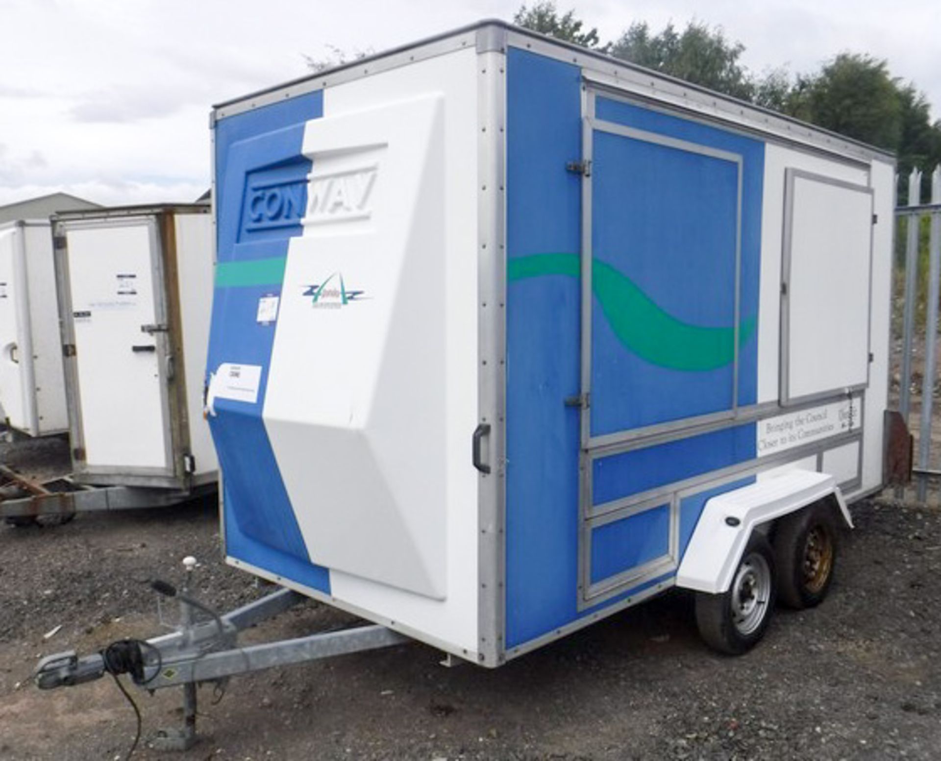 CONWAY 12ft events trailer. Twin axle. Model - ET 2600. S/N ZA13468 - Image 3 of 7