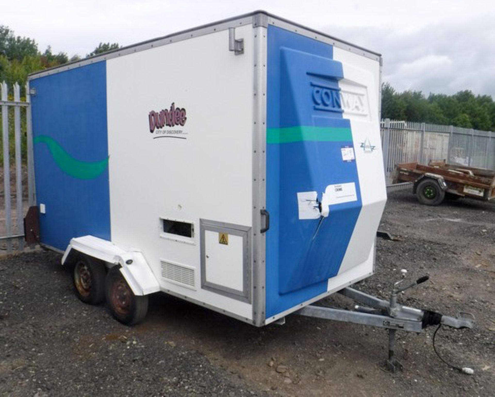 CONWAY 12ft events trailer. Twin axle. Model - ET 2600. S/N ZA13468