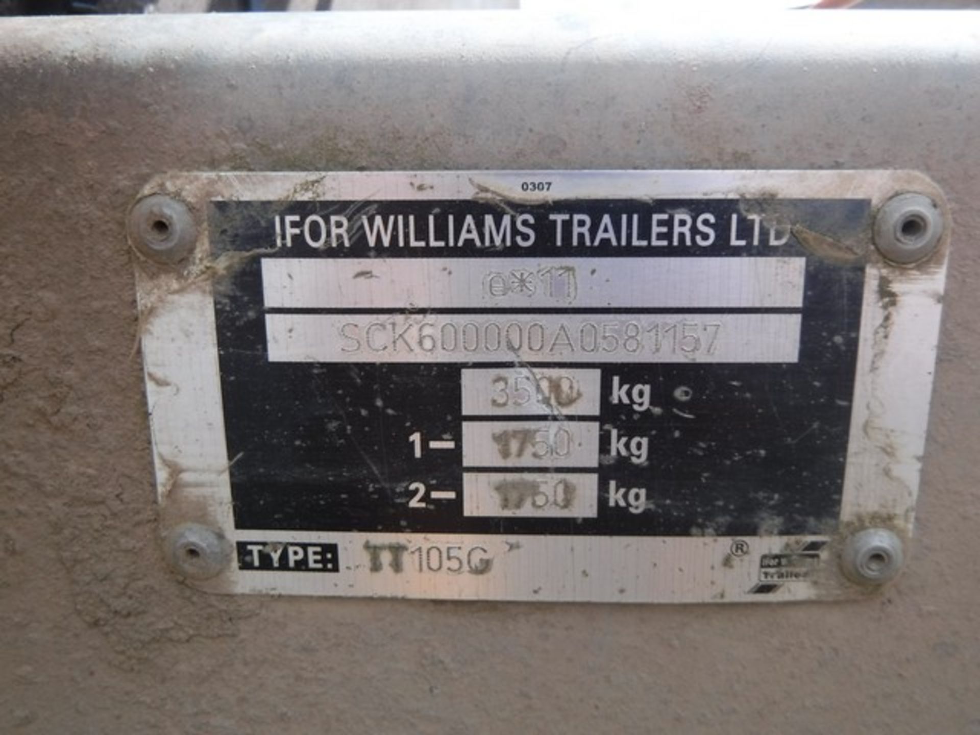 IFOR WILLIAMS TT1056 tipping trailers. Master switch sticking. Control in office. - Image 6 of 7