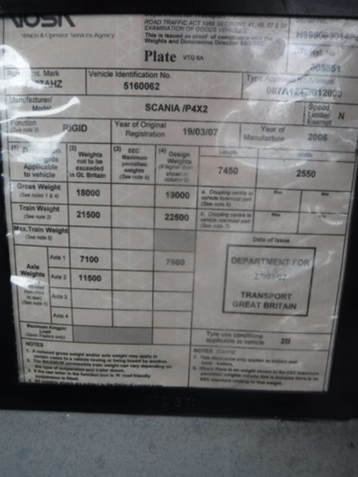 SCANIA P-SRS D-CLASS - 8970cc - Image 6 of 16