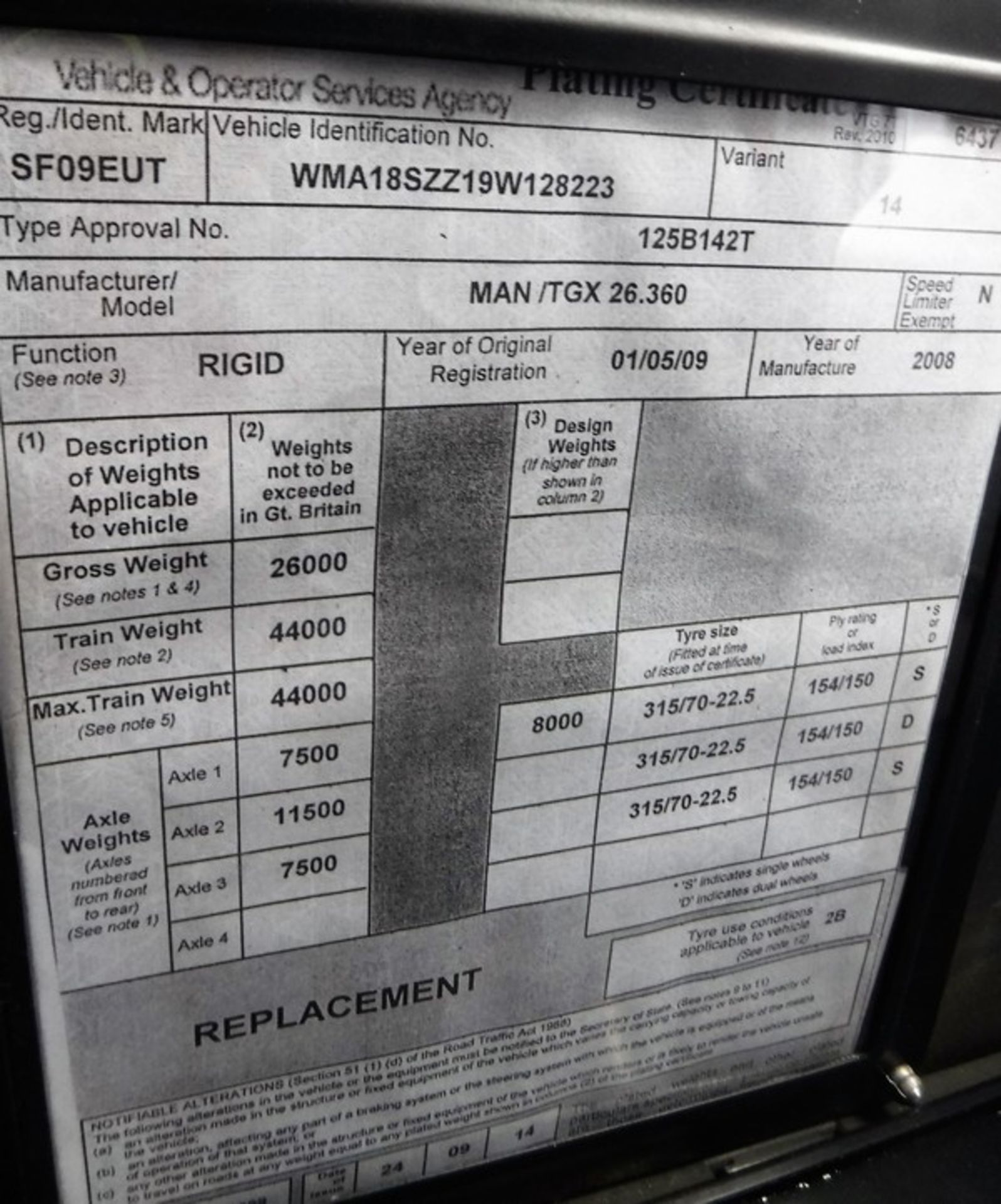 MAN TGX 26.360 - 10518cc - Image 4 of 17