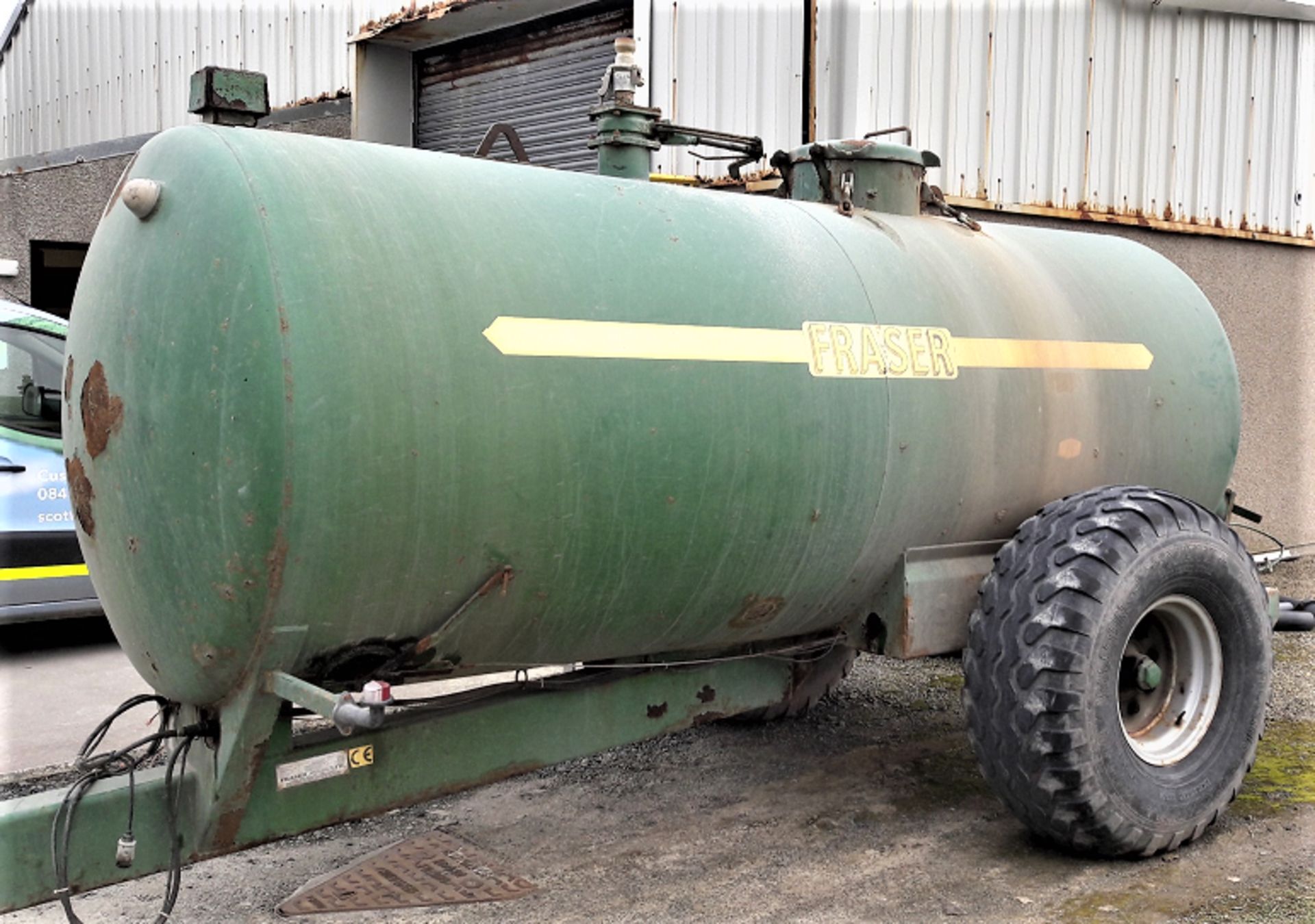 1994 FRASER SB7000 slurry tanker s/n1484. Sold from Errol auction site. Viewing and uplift from West - Bild 4 aus 5
