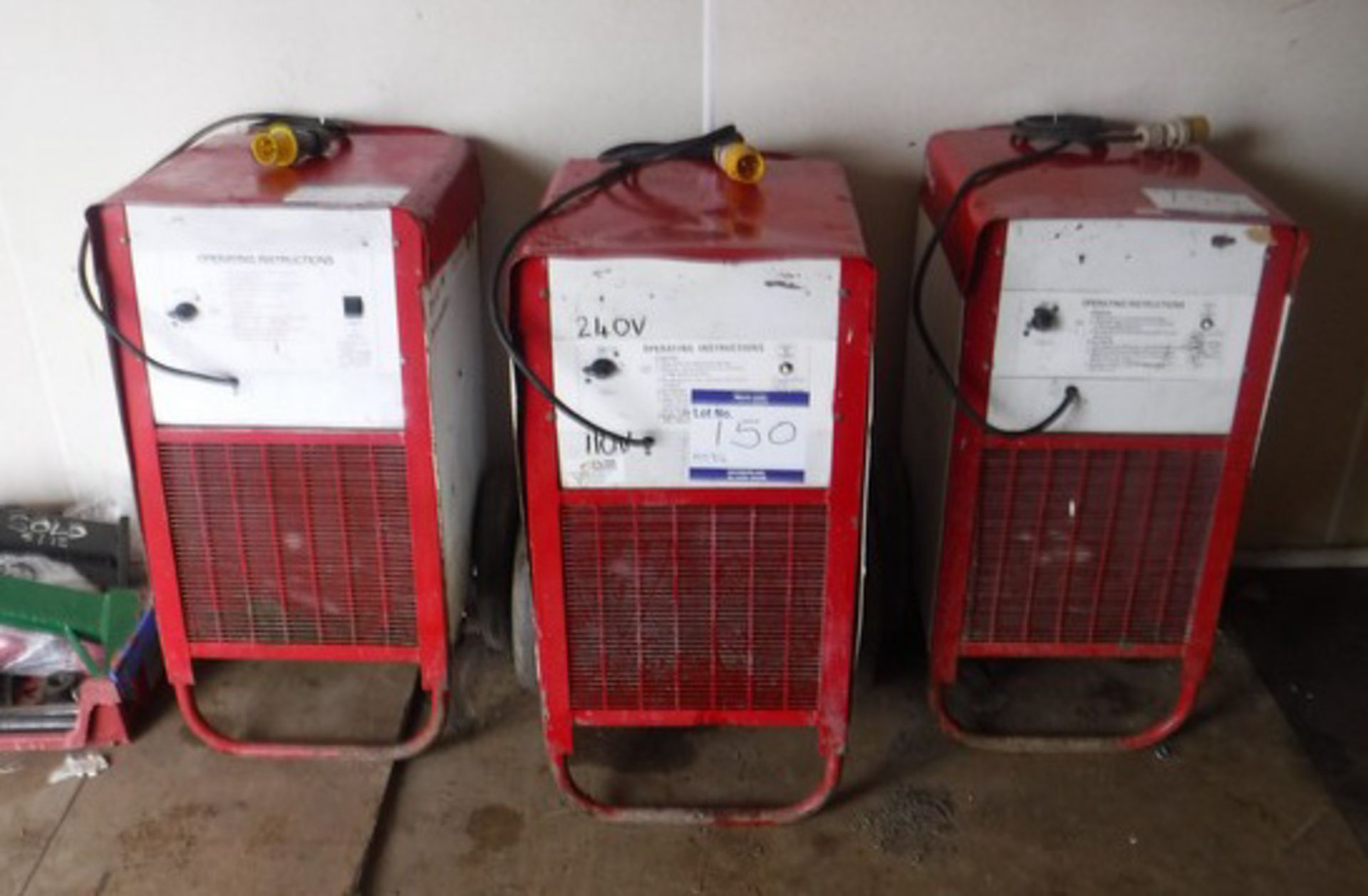 EBACK dry-air dehumidifiers x 3