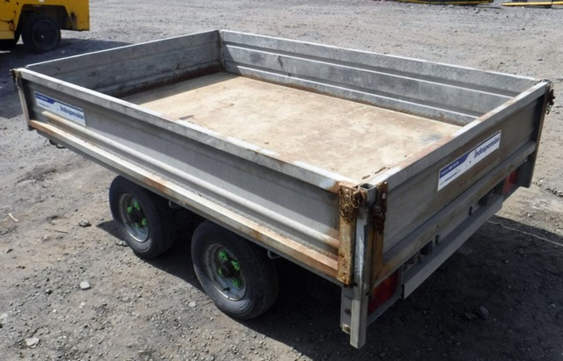 INDESPENSION twin axle dropside trailer. Type - FB20085DY.6. S/N 079054. Asset no - 758-6213 - Image 2 of 4