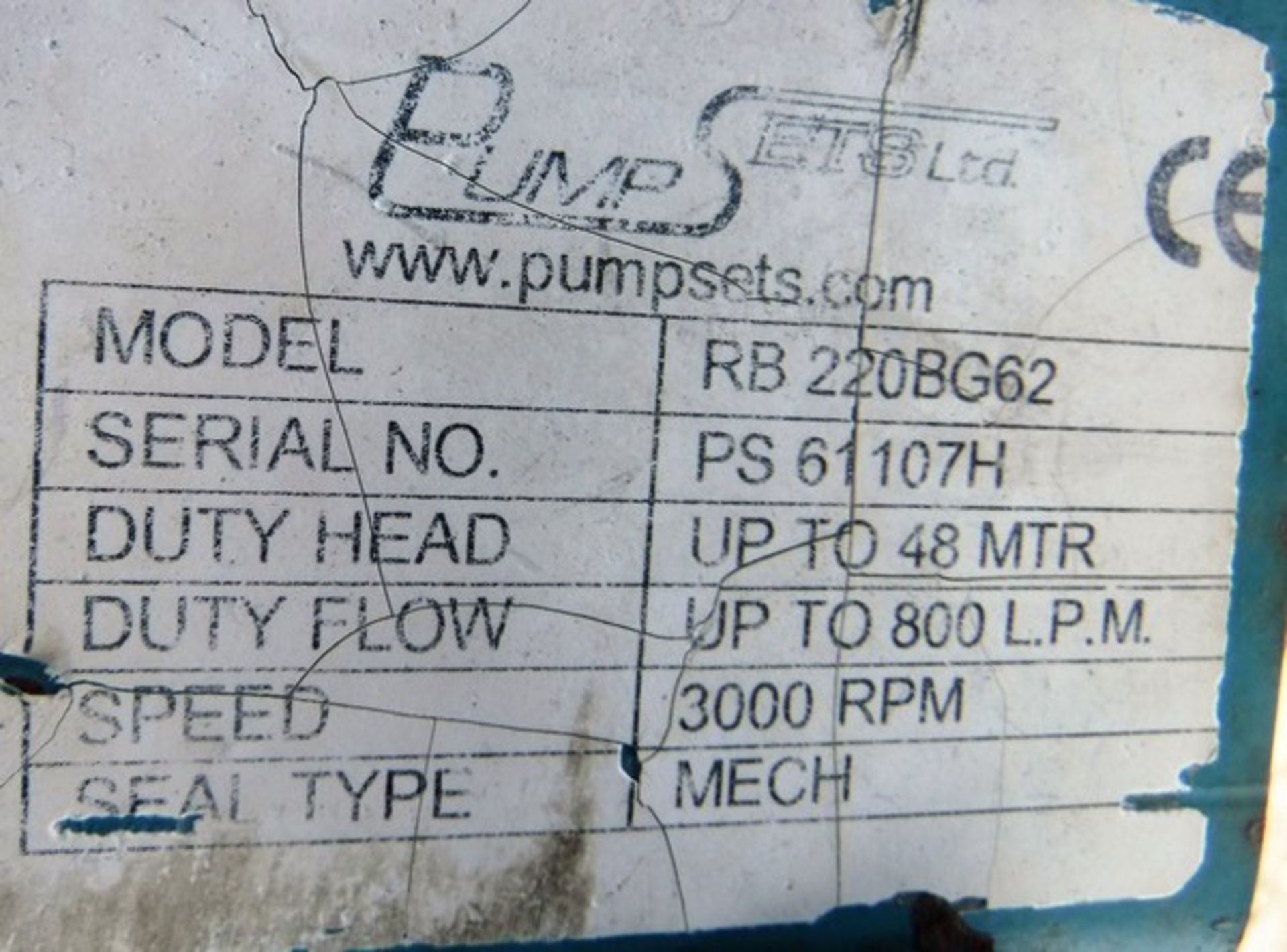 PUMPS ETS LTD RB220BG62 axle mounted compact pump s/n PS61107H - Image 3 of 3